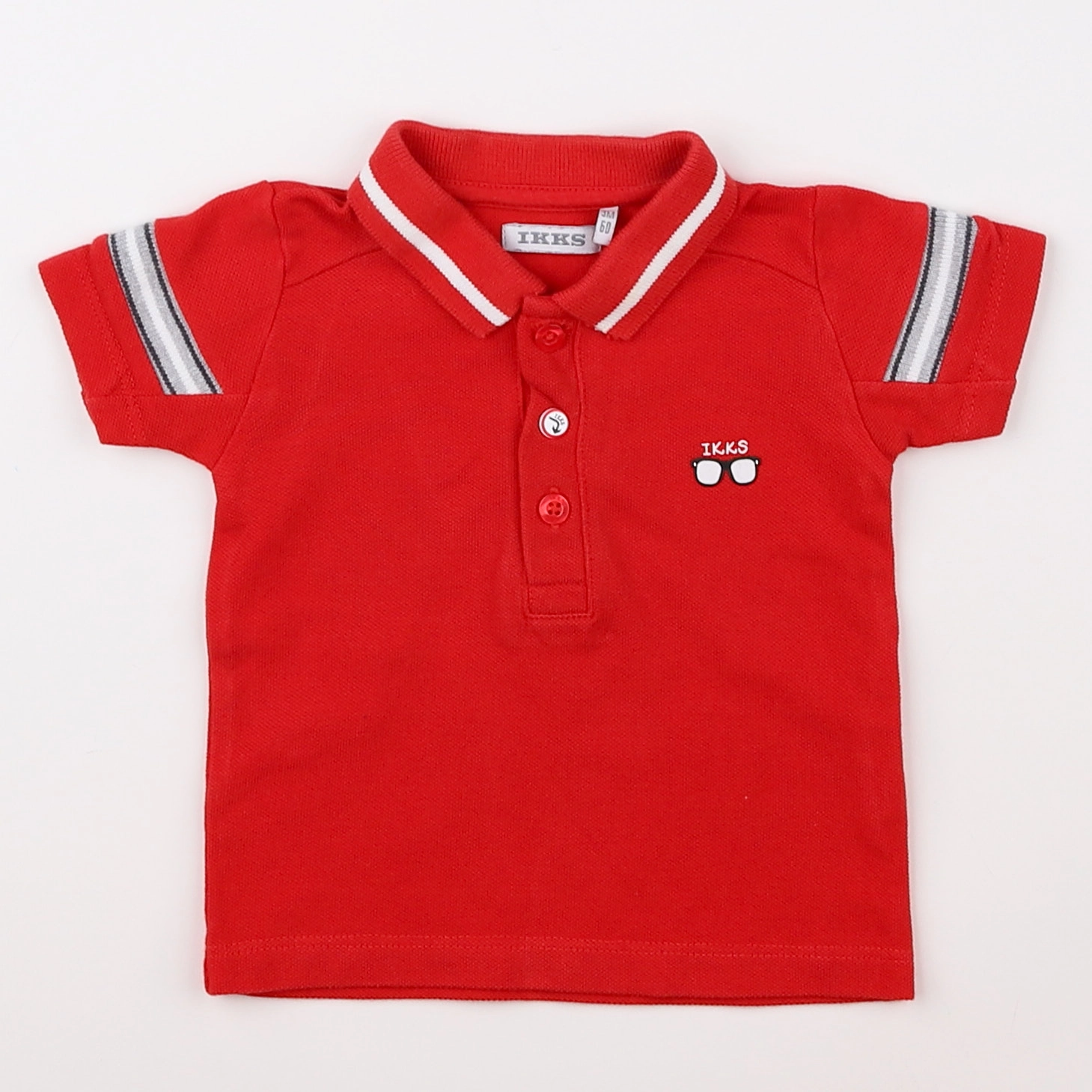 IKKS - polo rouge - 3 mois