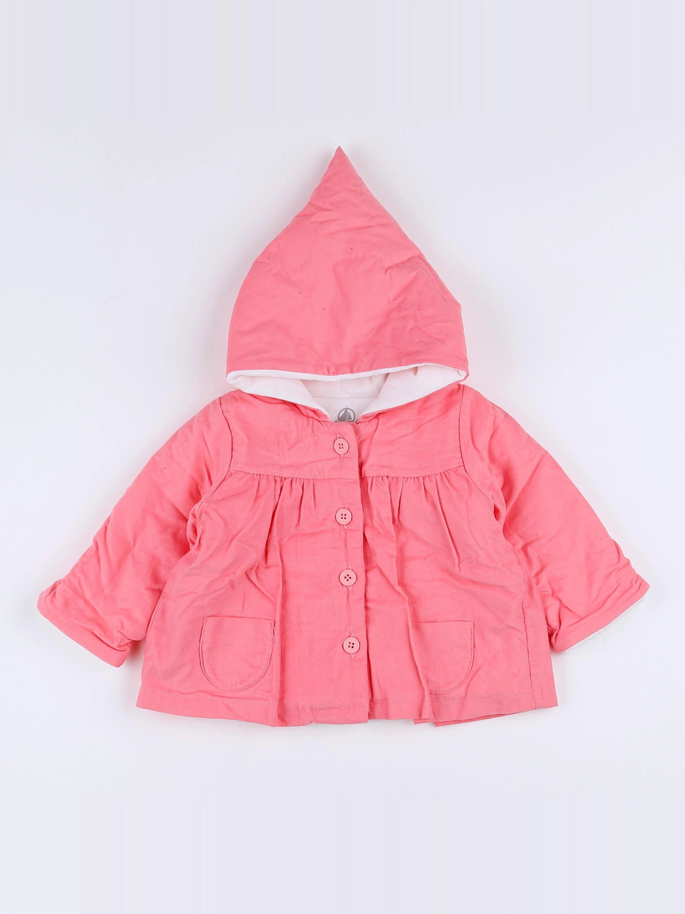 Petit Bateau - veste rose - 3 mois
