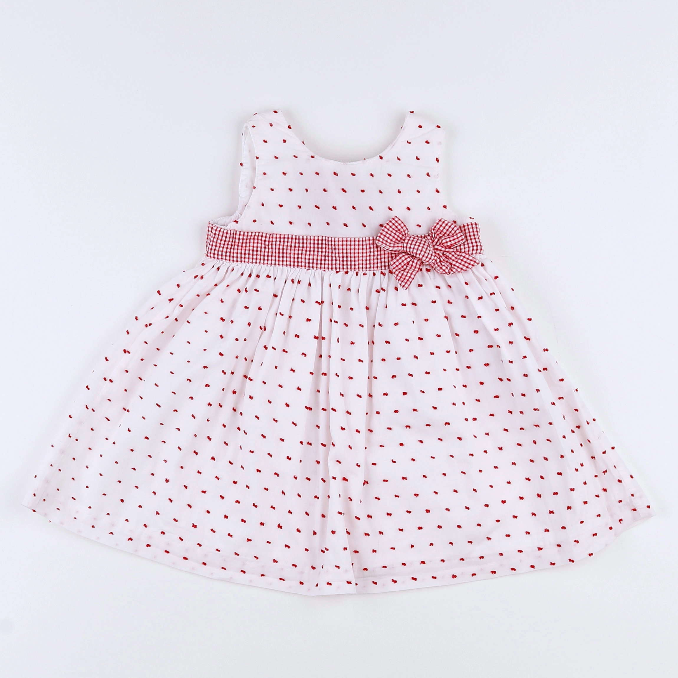 Lola Palacios - robe blanc, rouge - 12 mois