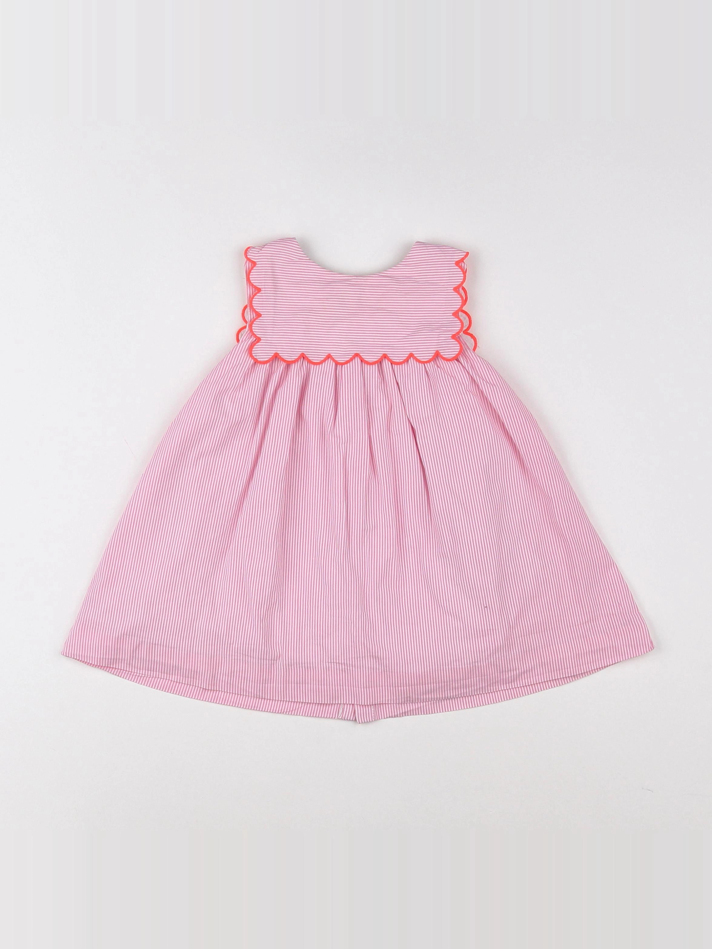Jacadi - robe rose - 12 mois