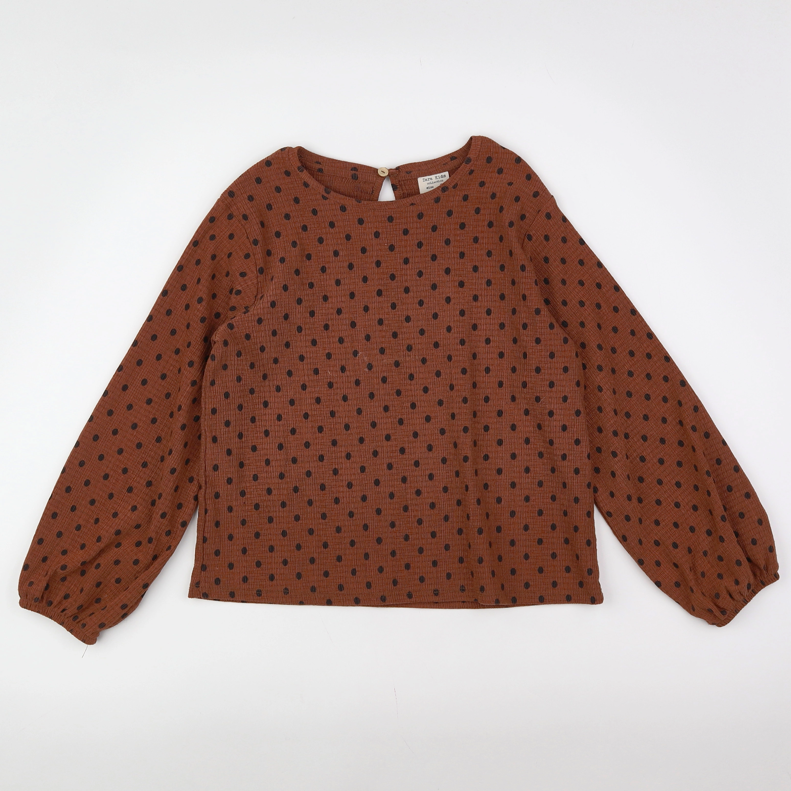 Zara - blouse marron - 8 ans
