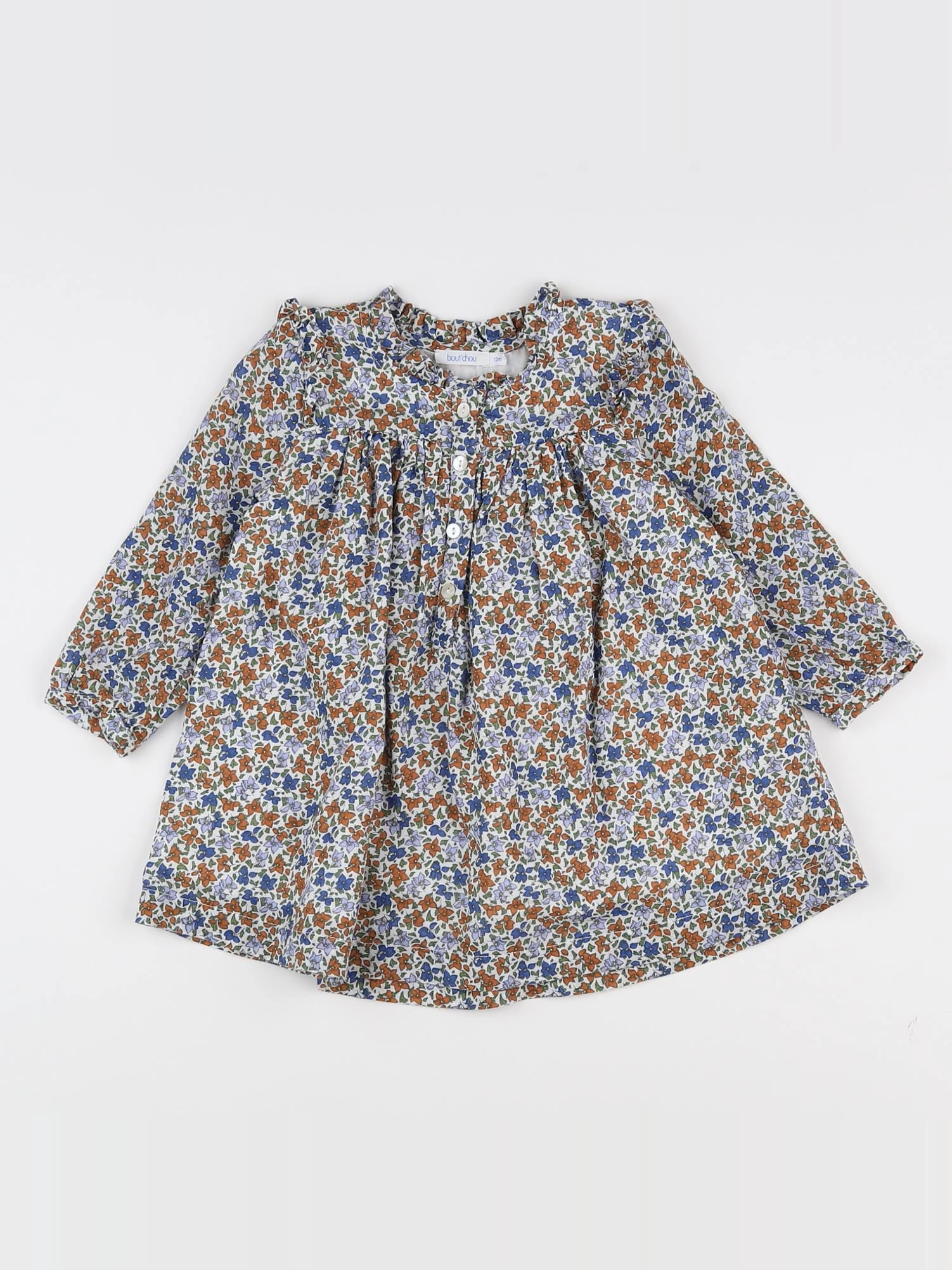 Boutchou - robe multicolore - 12 mois