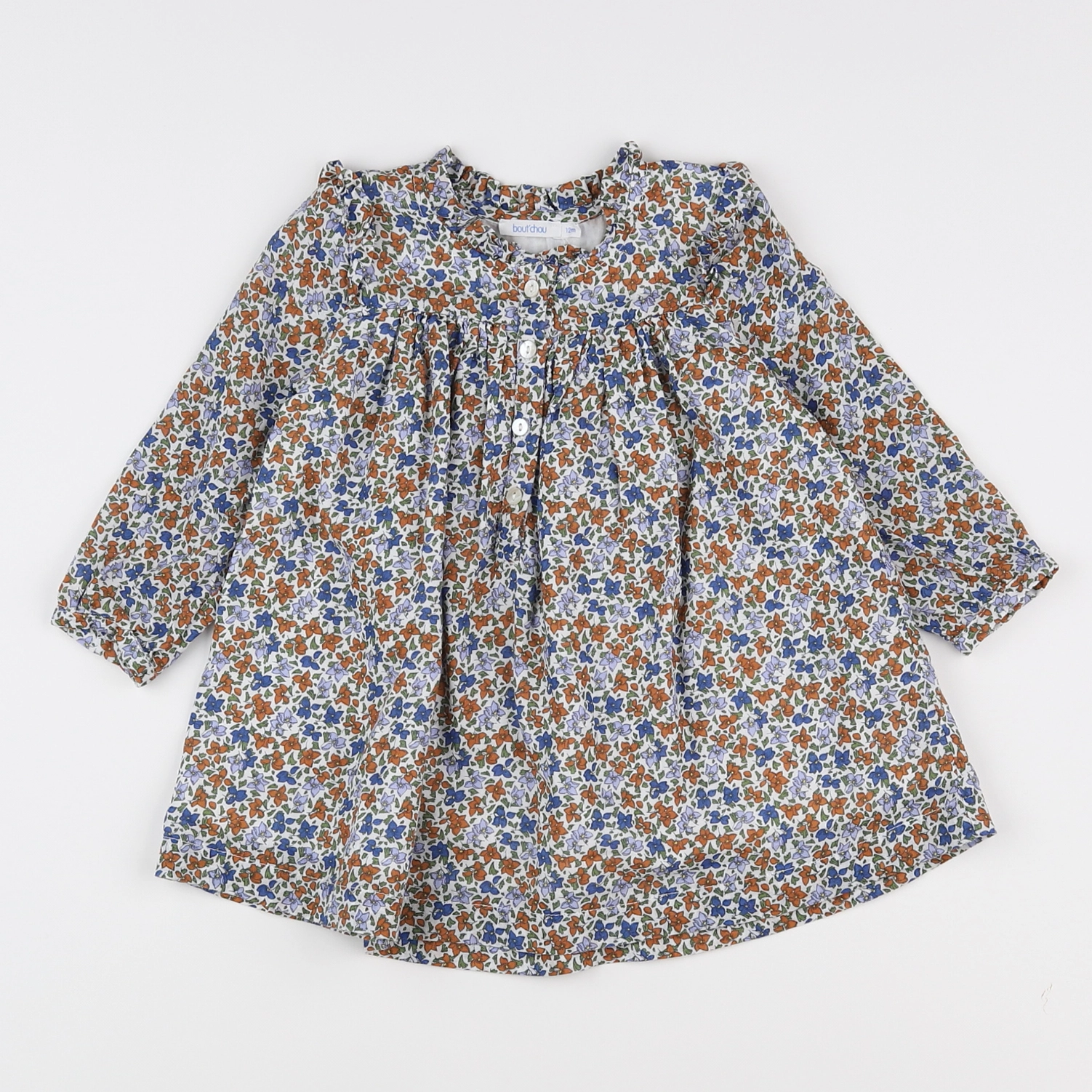 Boutchou - robe multicolore - 12 mois