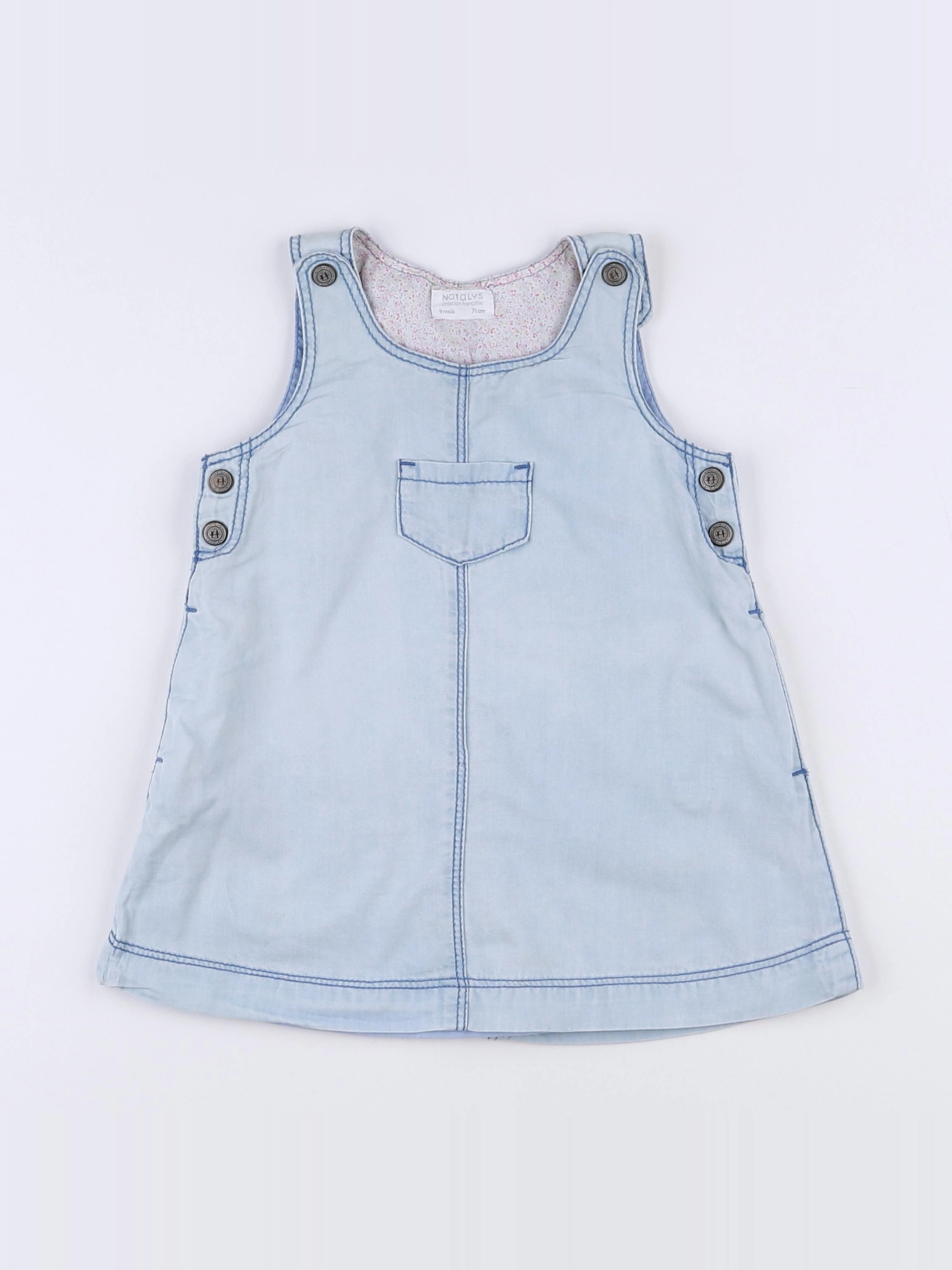 Natalys - robe bleu - 9 mois