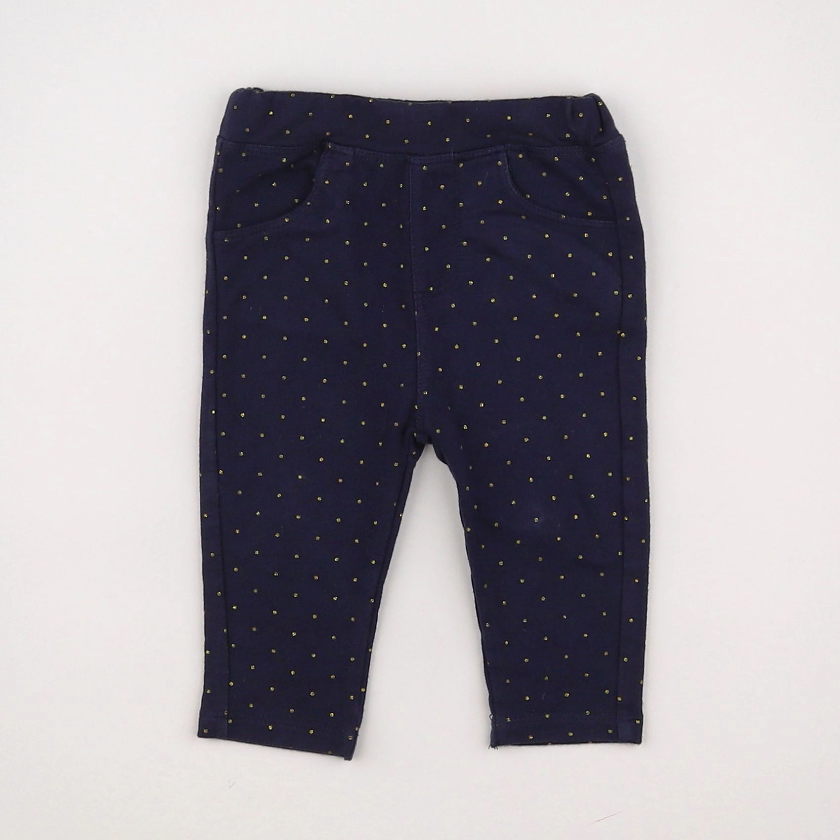 Boutchou - legging bleu, or - 3 mois