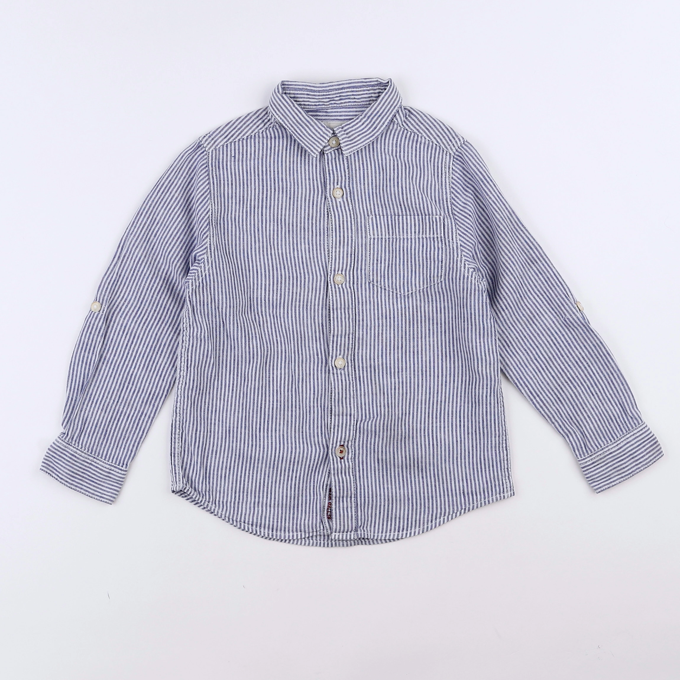 Zara - chemise blanc, bleu - 6 ans
