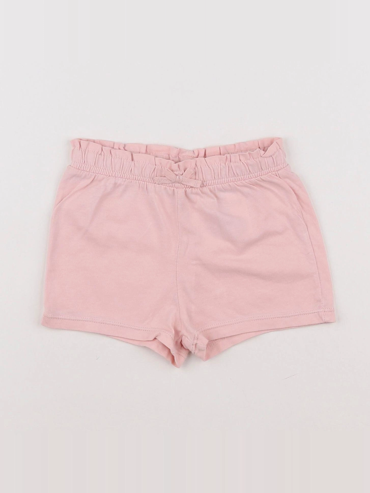 H&M - short rose - 6/9 mois