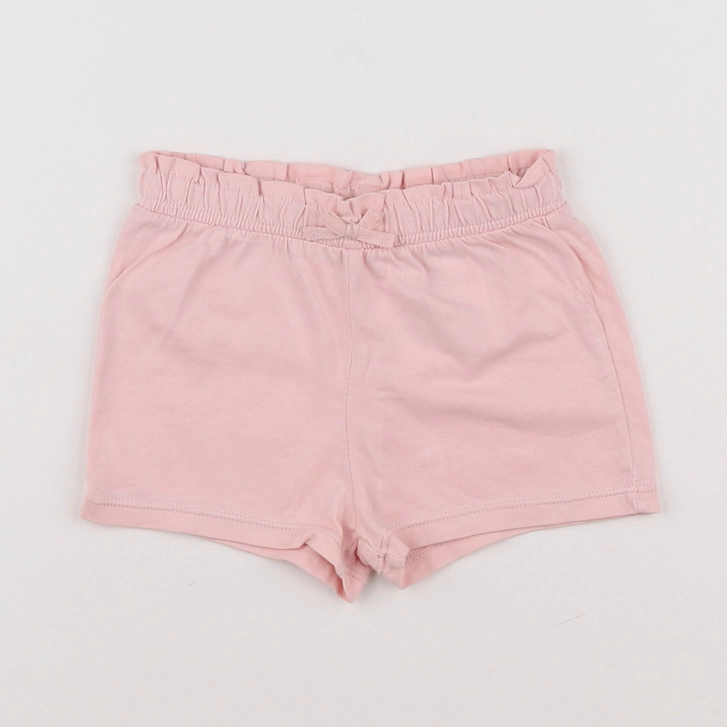 H&M - short rose - 6/9 mois