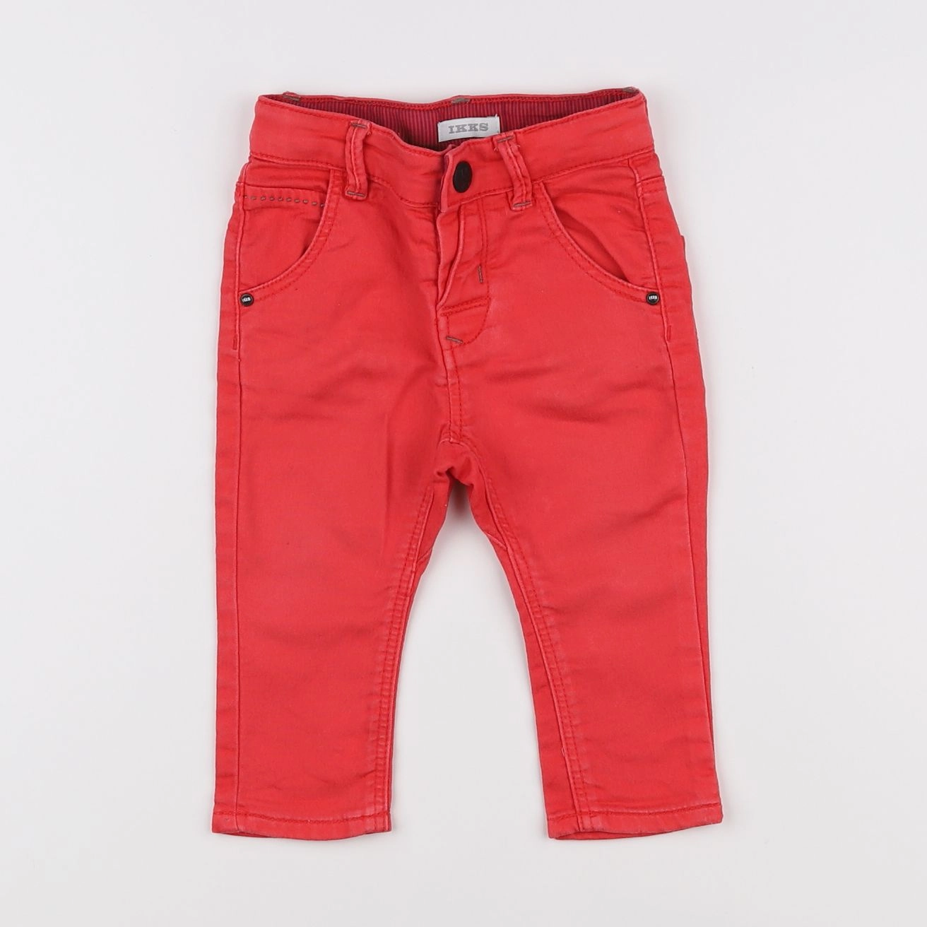 IKKS - pantalon rouge - 12 mois