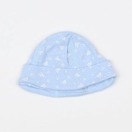 Petit Bateau - bonnet bleu, blanc - 3/6 mois