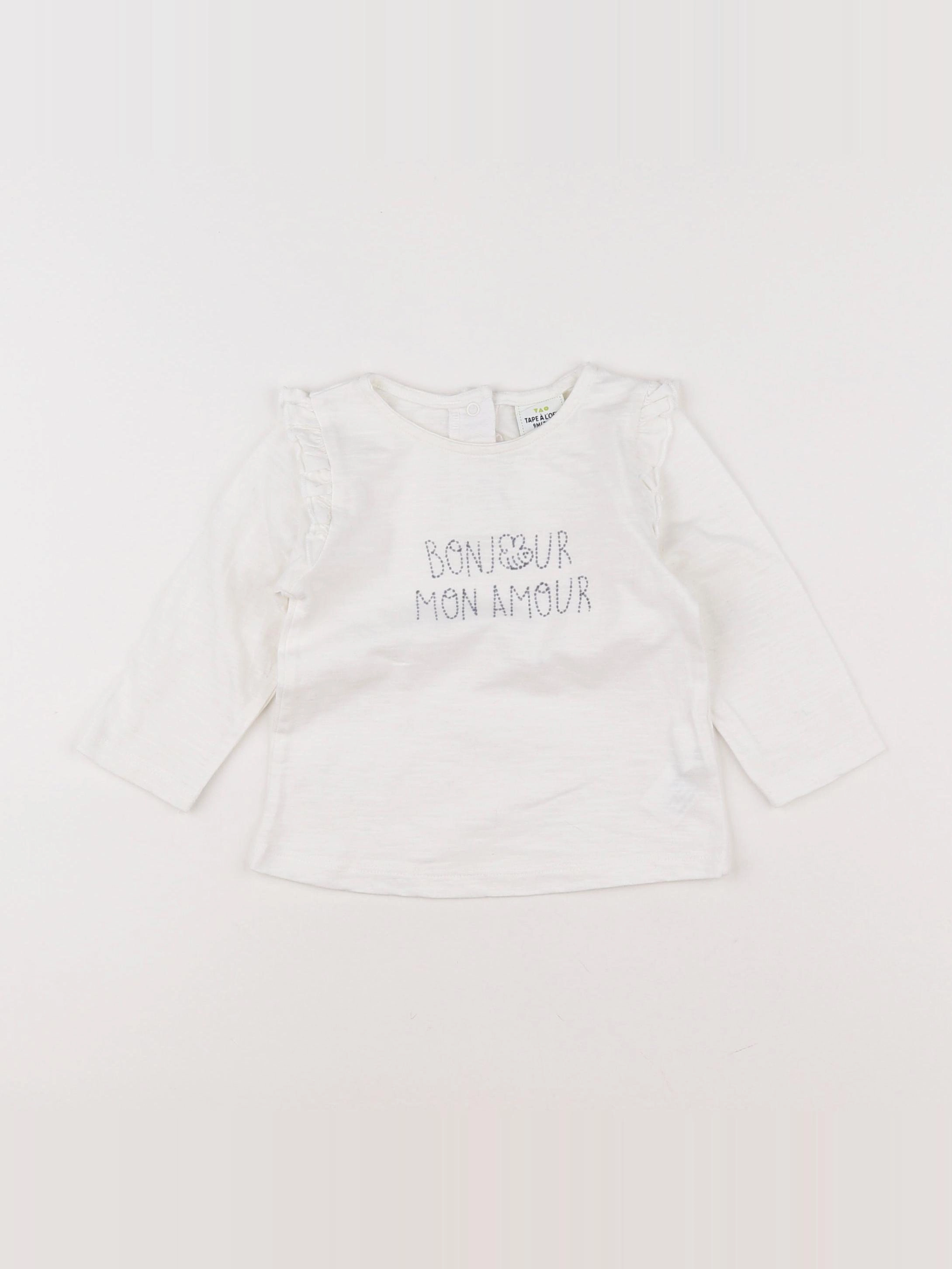 Tape à l'oeil - tee-shirt beige, bleu - 9 mois