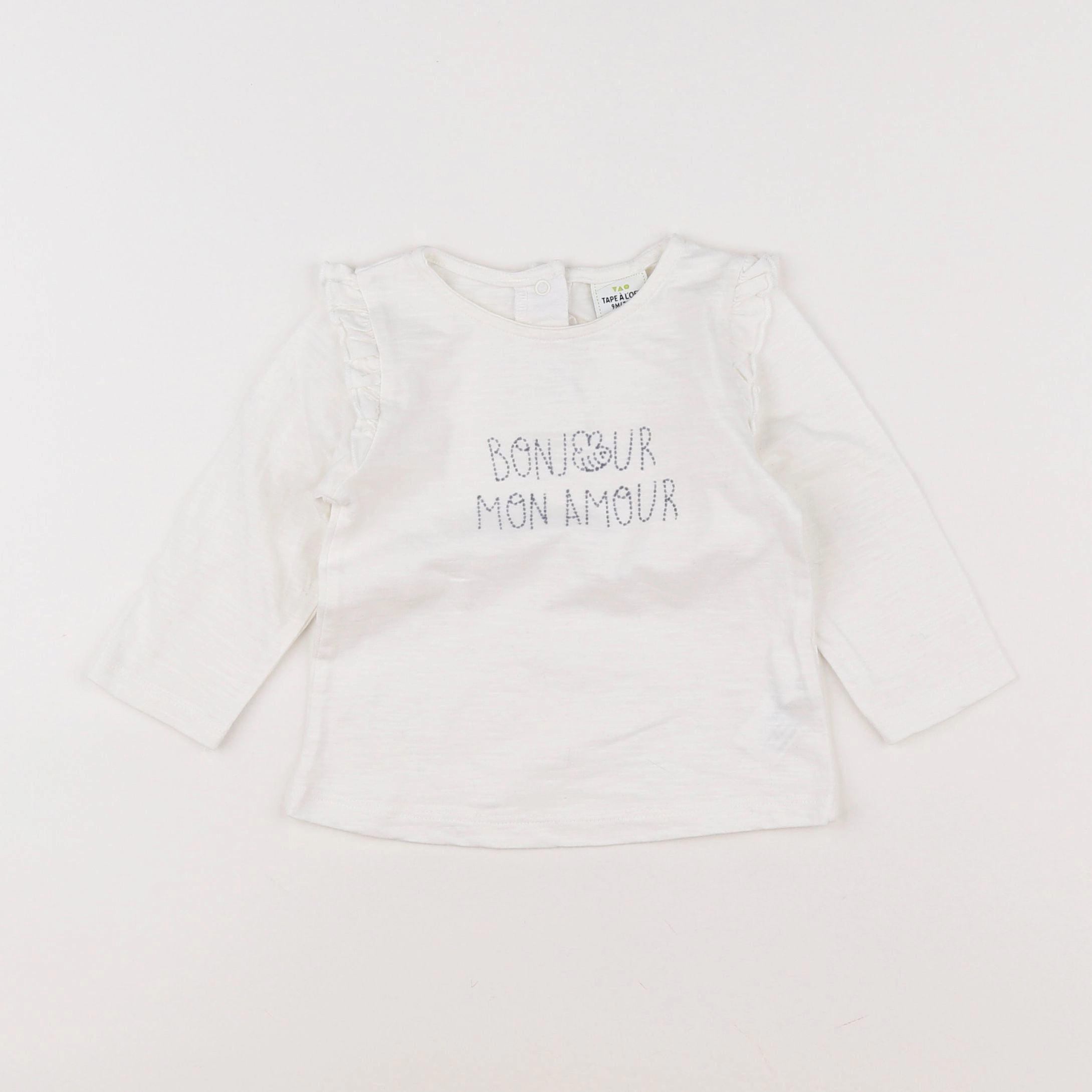 Tape à l'oeil - tee-shirt beige, bleu - 9 mois