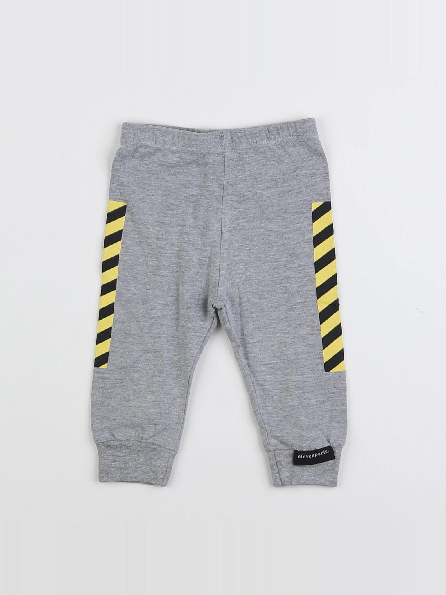 Little Eleven Paris - legging gris, jaune - 6 mois