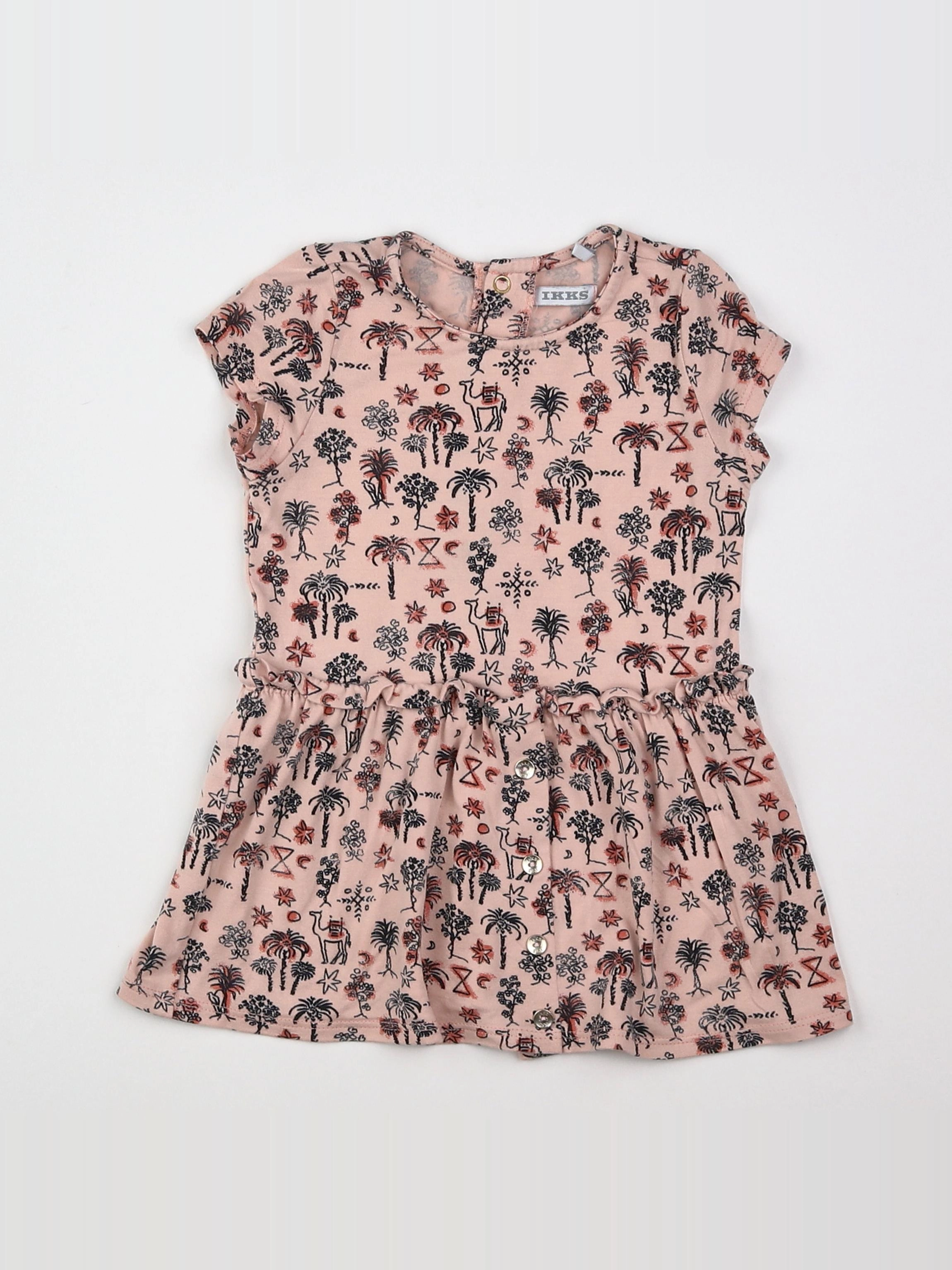 IKKS - robe rose - 12 mois