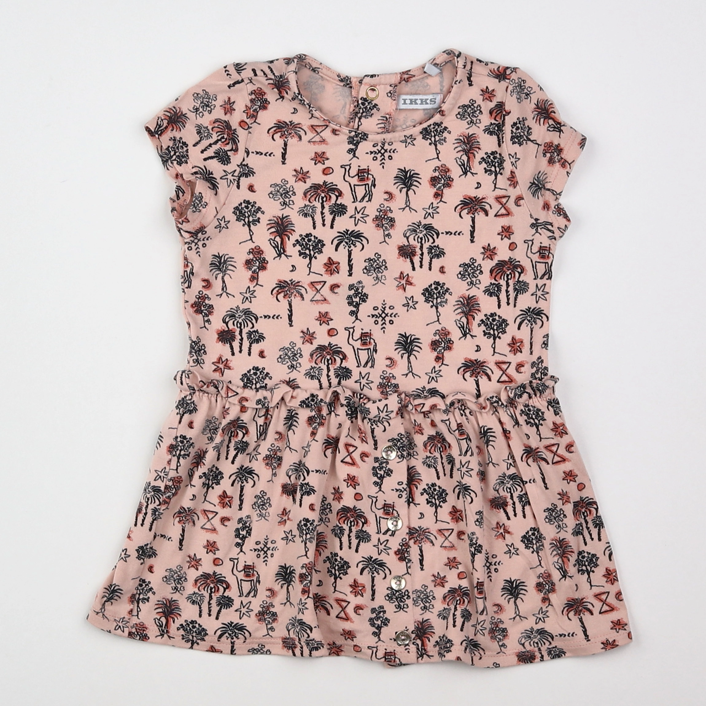 IKKS - robe rose - 12 mois