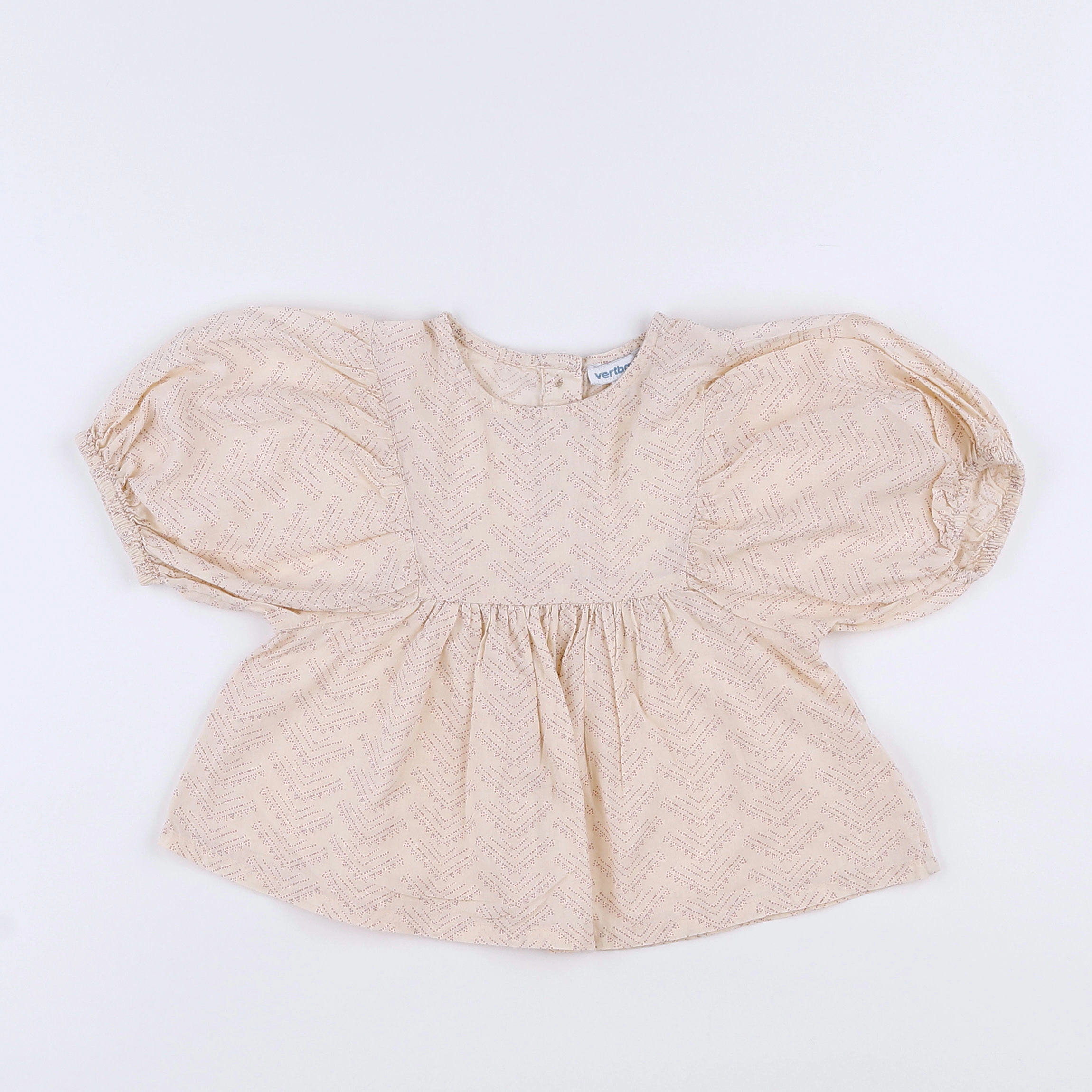 Vertbaudet - blouse beige - 18 mois