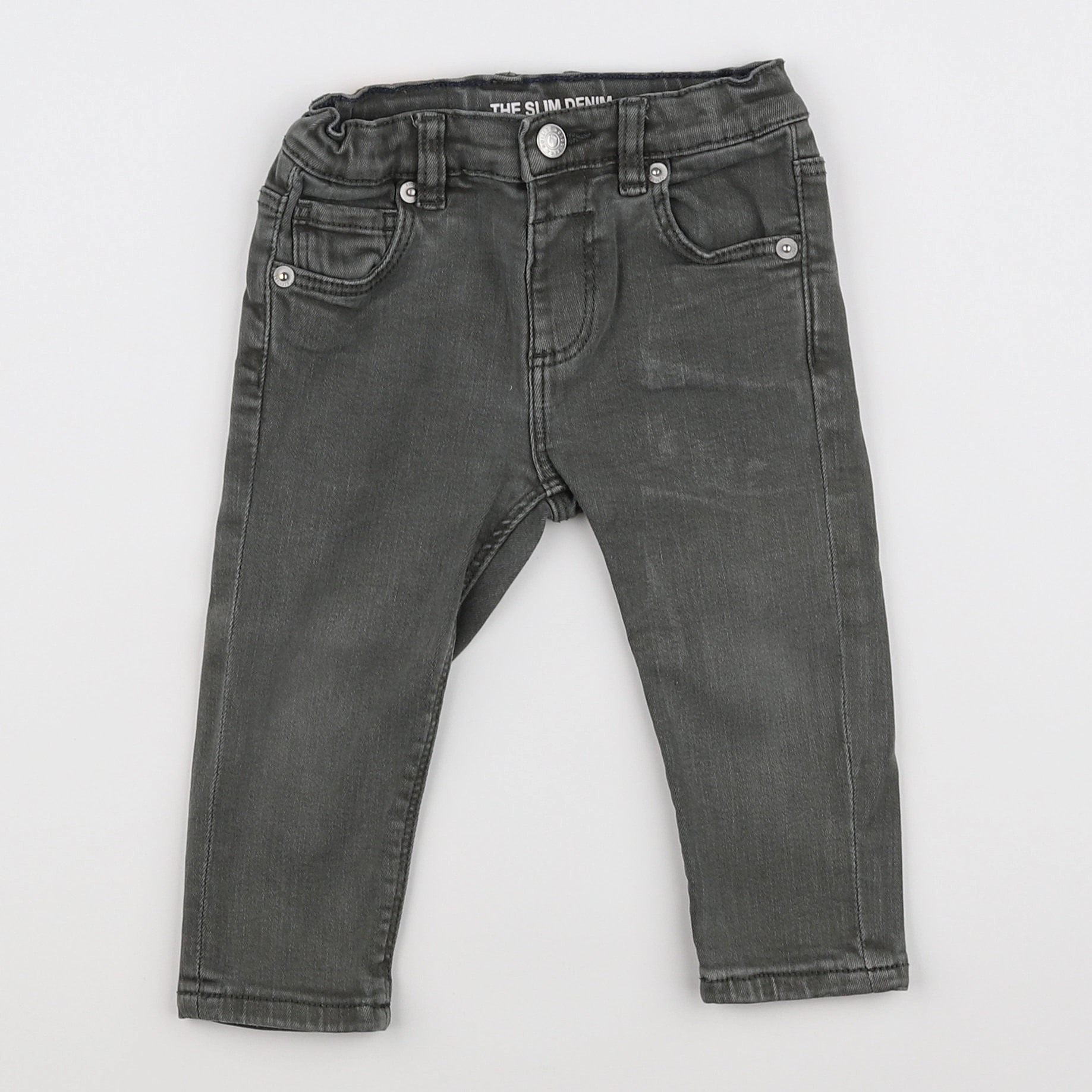 Zara - jean vert - 9/12 mois