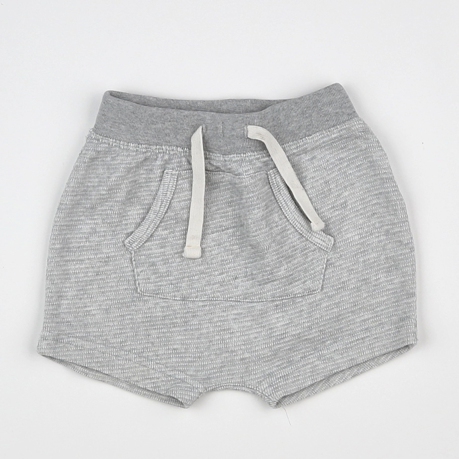 GAP - short gris - 6/12 mois