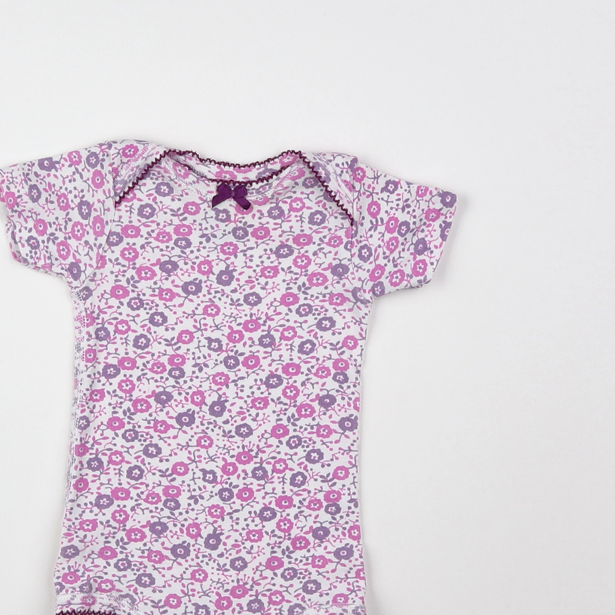 Petit Bateau - body rose - 3 mois