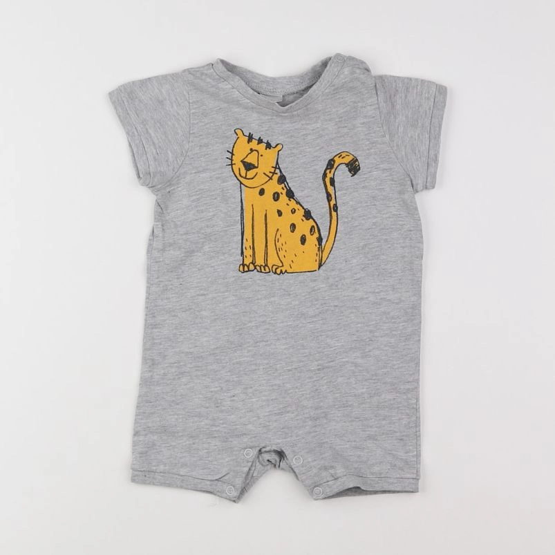 H&M - combinaison gris - 1/3 mois