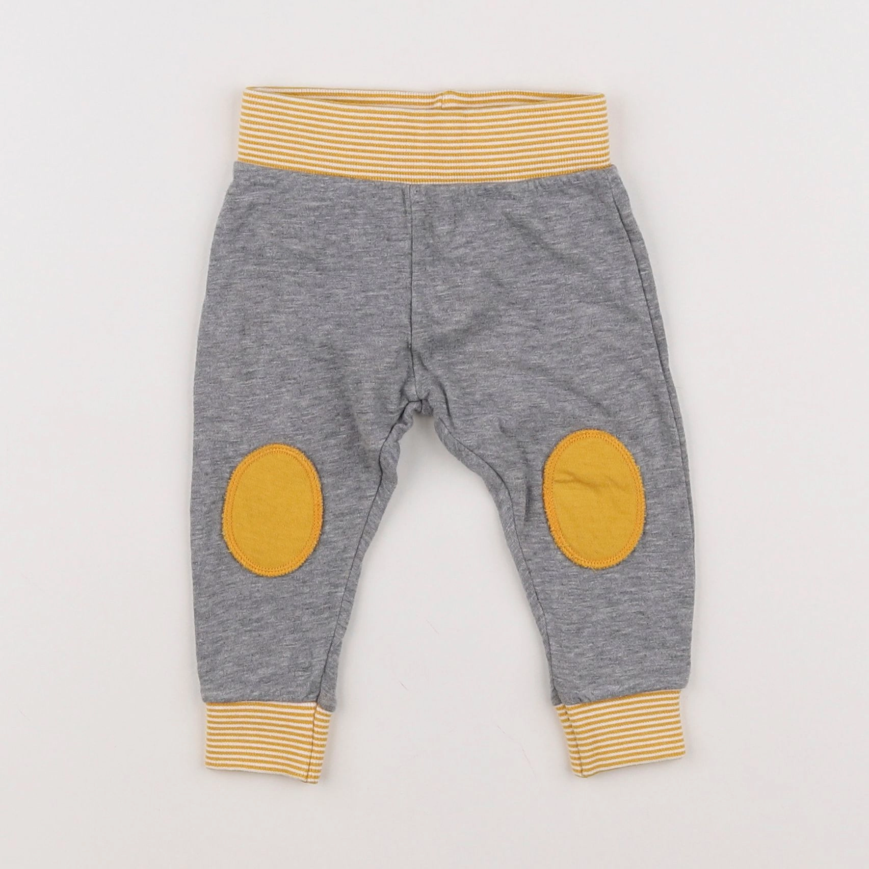 Petit Bateau - jogging gris, jaune - 6 mois