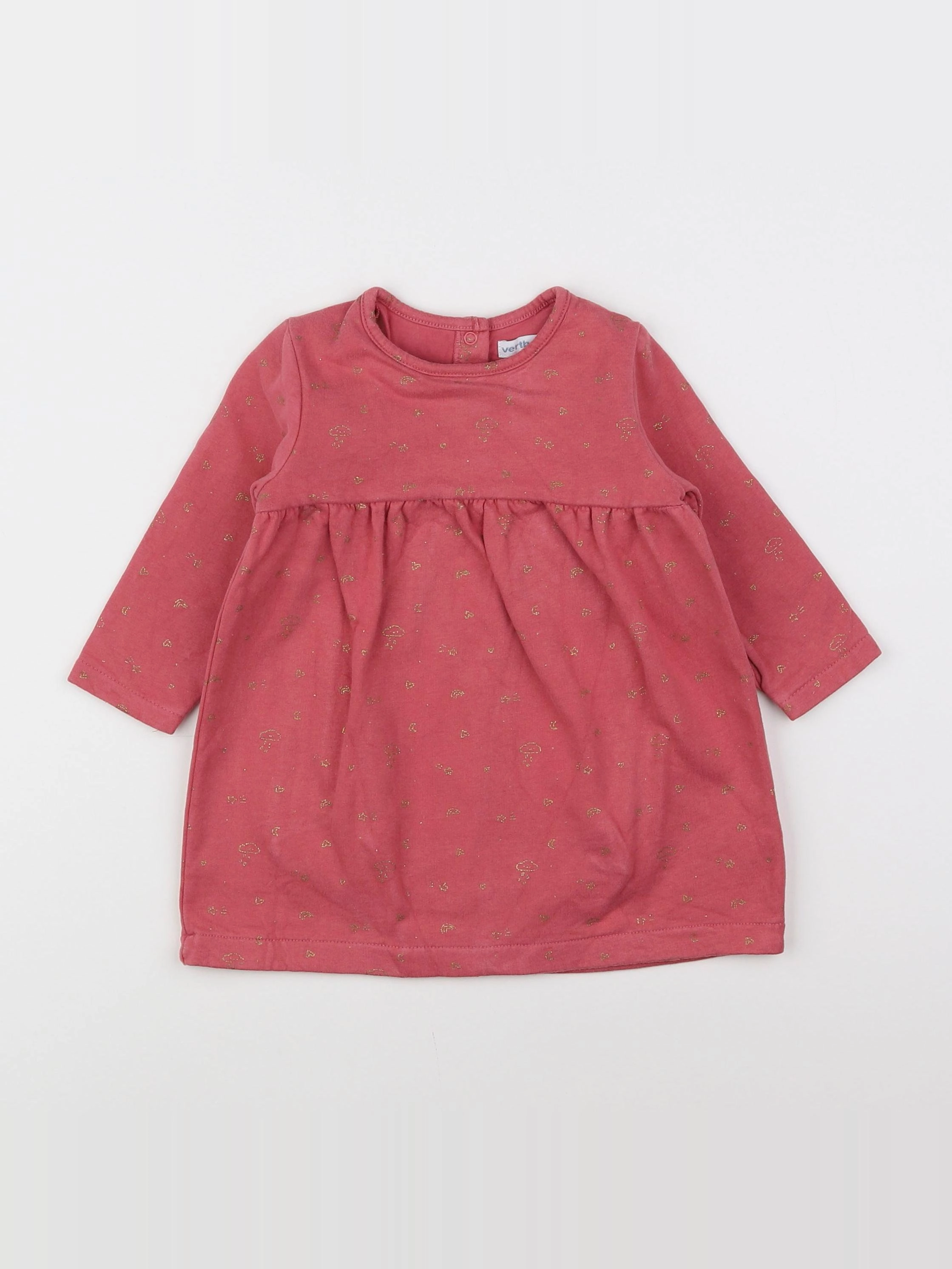 Vertbaudet - robe rose - 12 mois