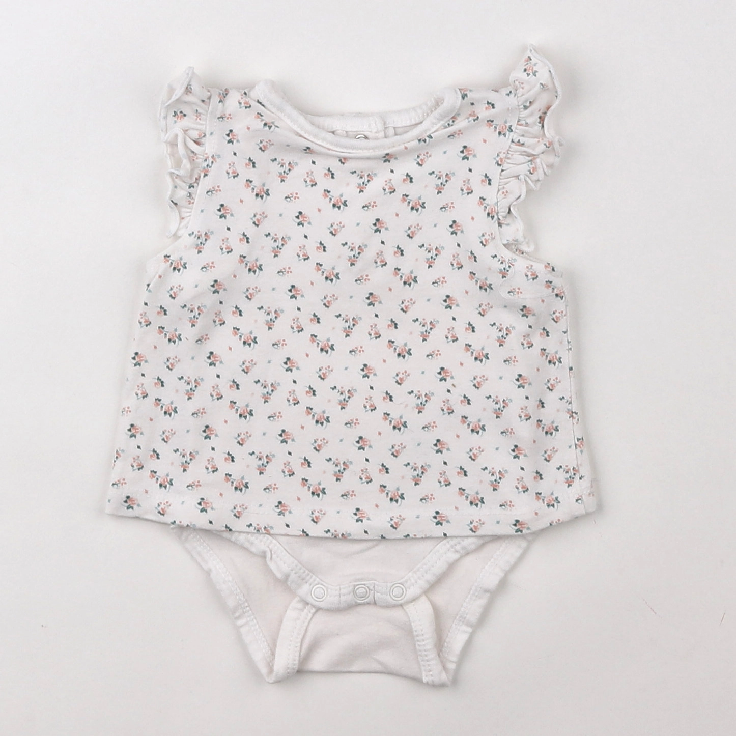 Vertbaudet - body vetement blanc - 1 mois