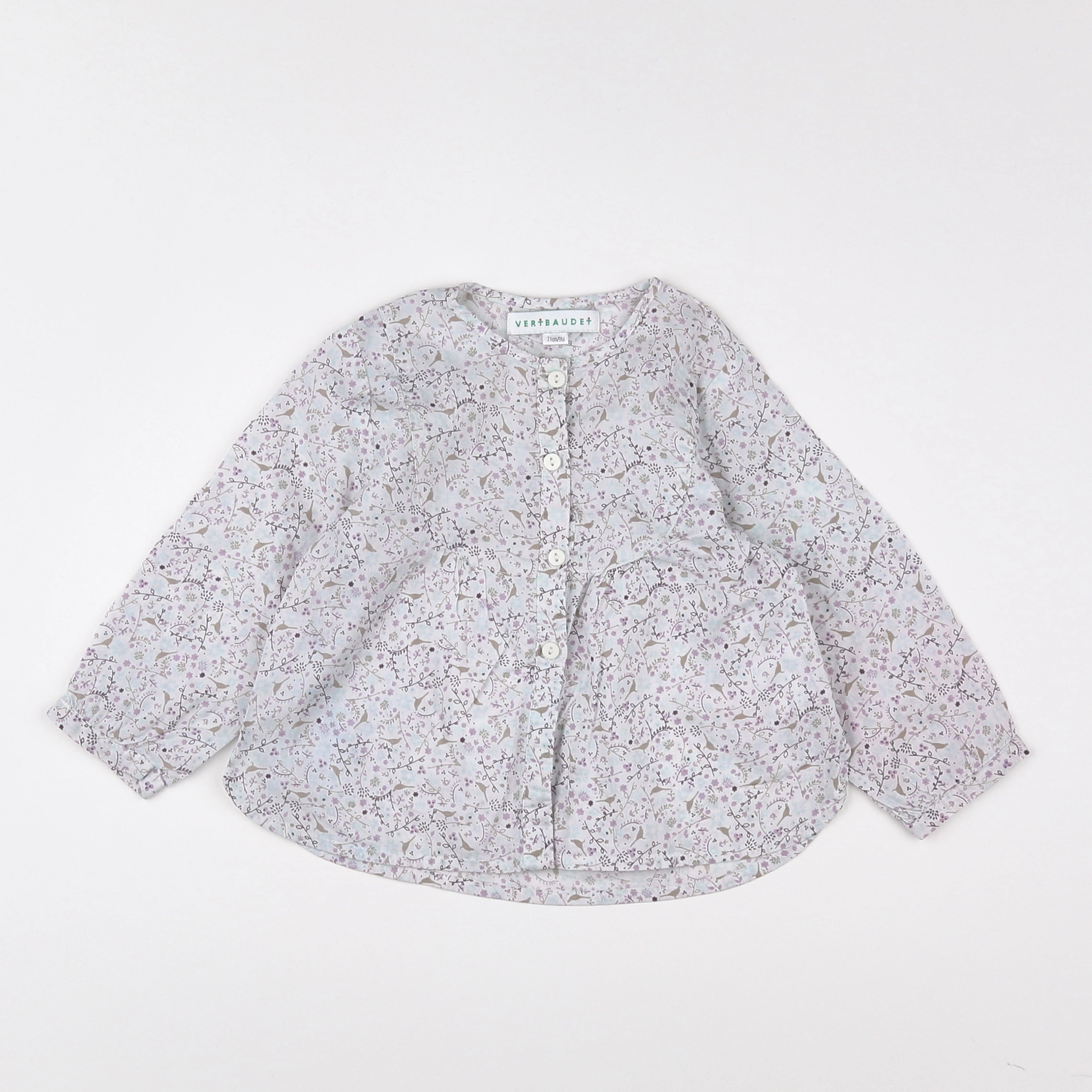Vertbaudet - blouse gris - 9 mois