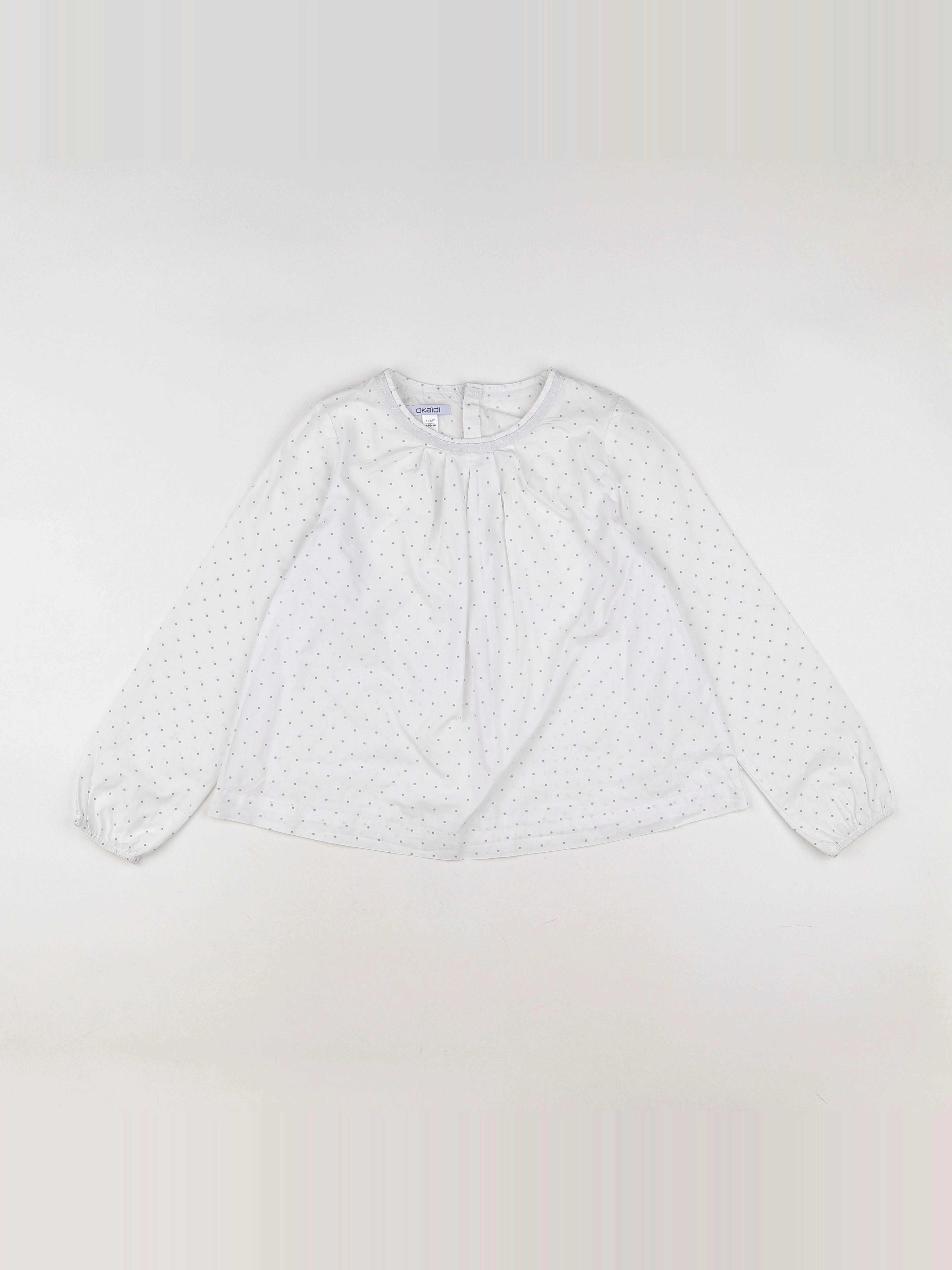 Okaidi - blouse blanc - 10 ans