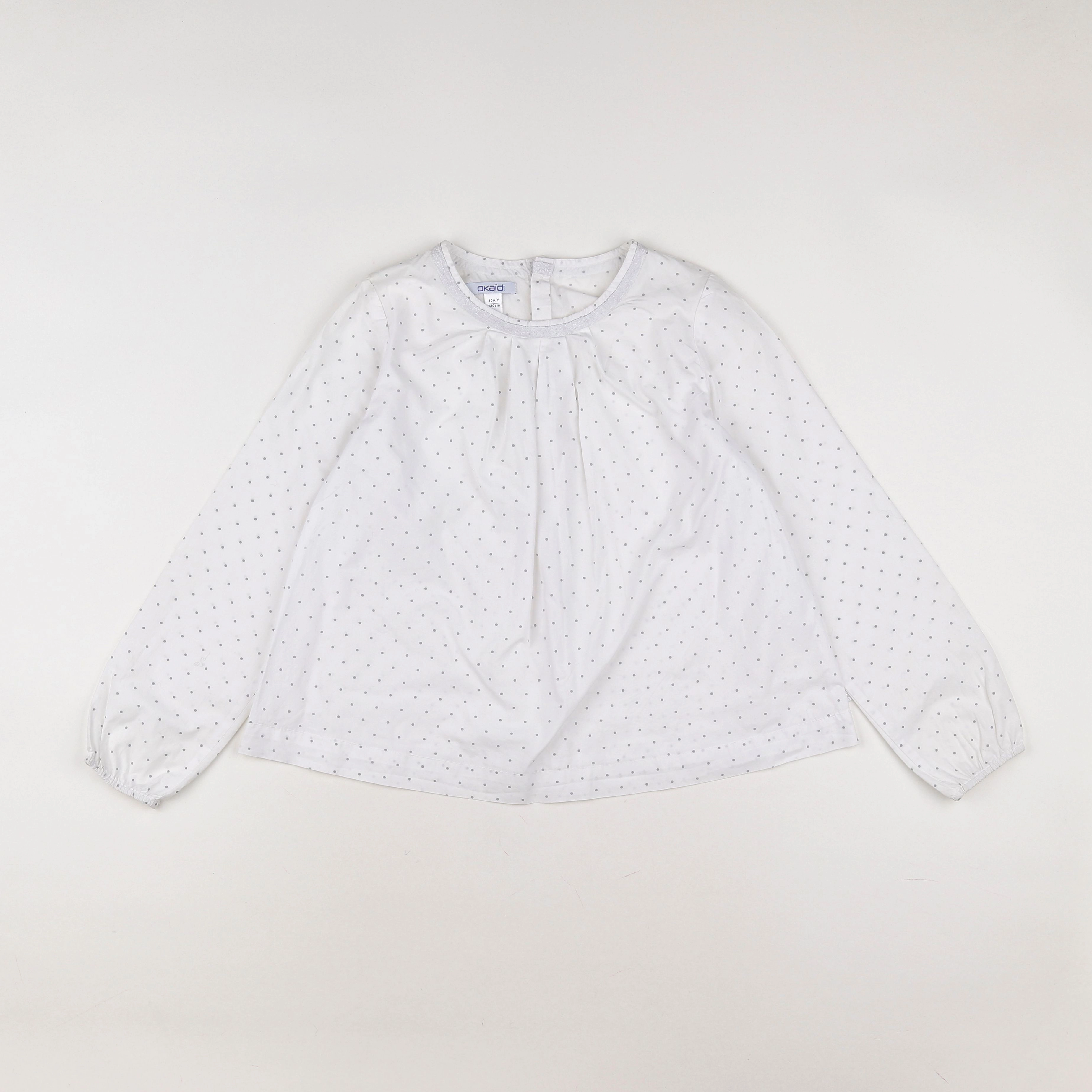 Okaidi - blouse blanc - 10 ans