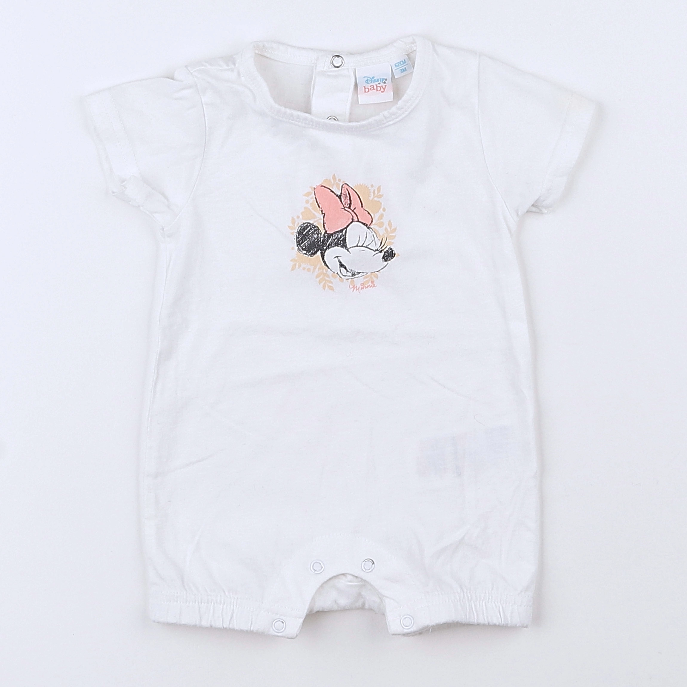 Vertbaudet - pyjama coton blanc - 3 mois
