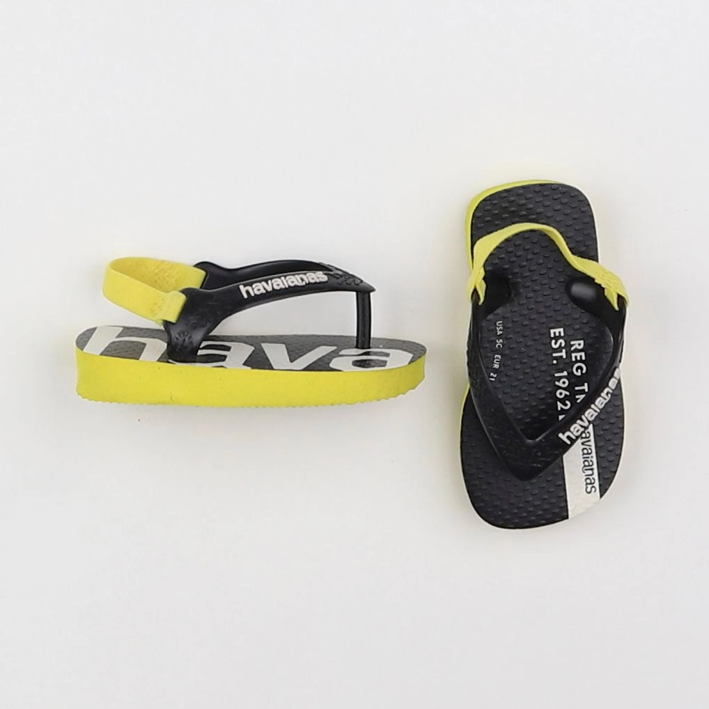 Havaianas - tongs jaune, noir - pointure 21