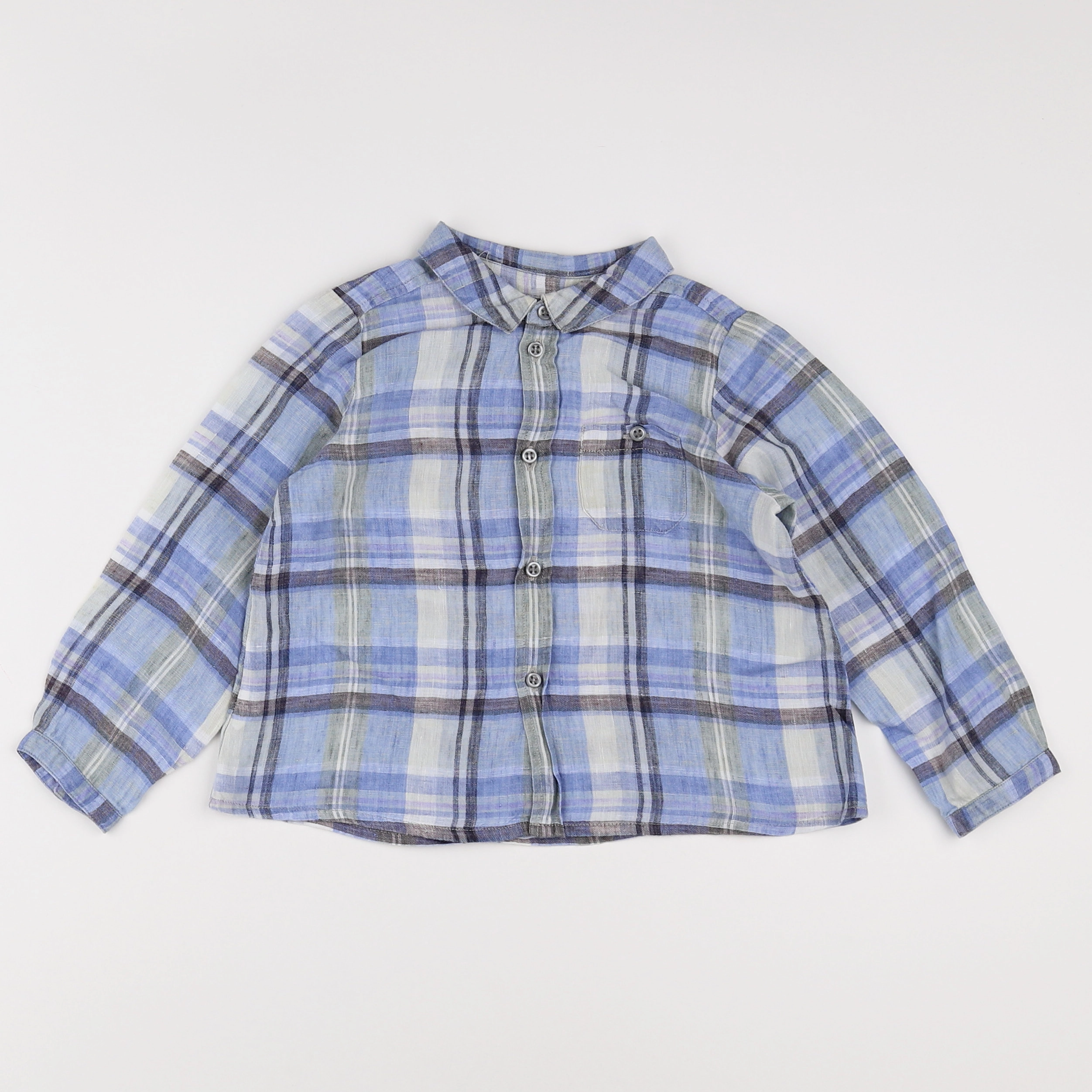 Bonpoint - chemise bleu - 2 ans