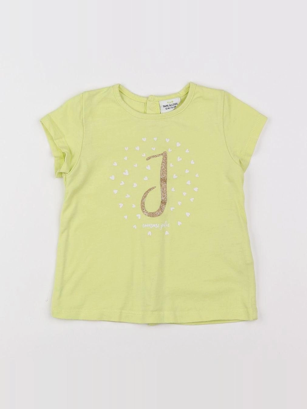 Tape à l'oeil - tee-shirt jaune - 12 mois