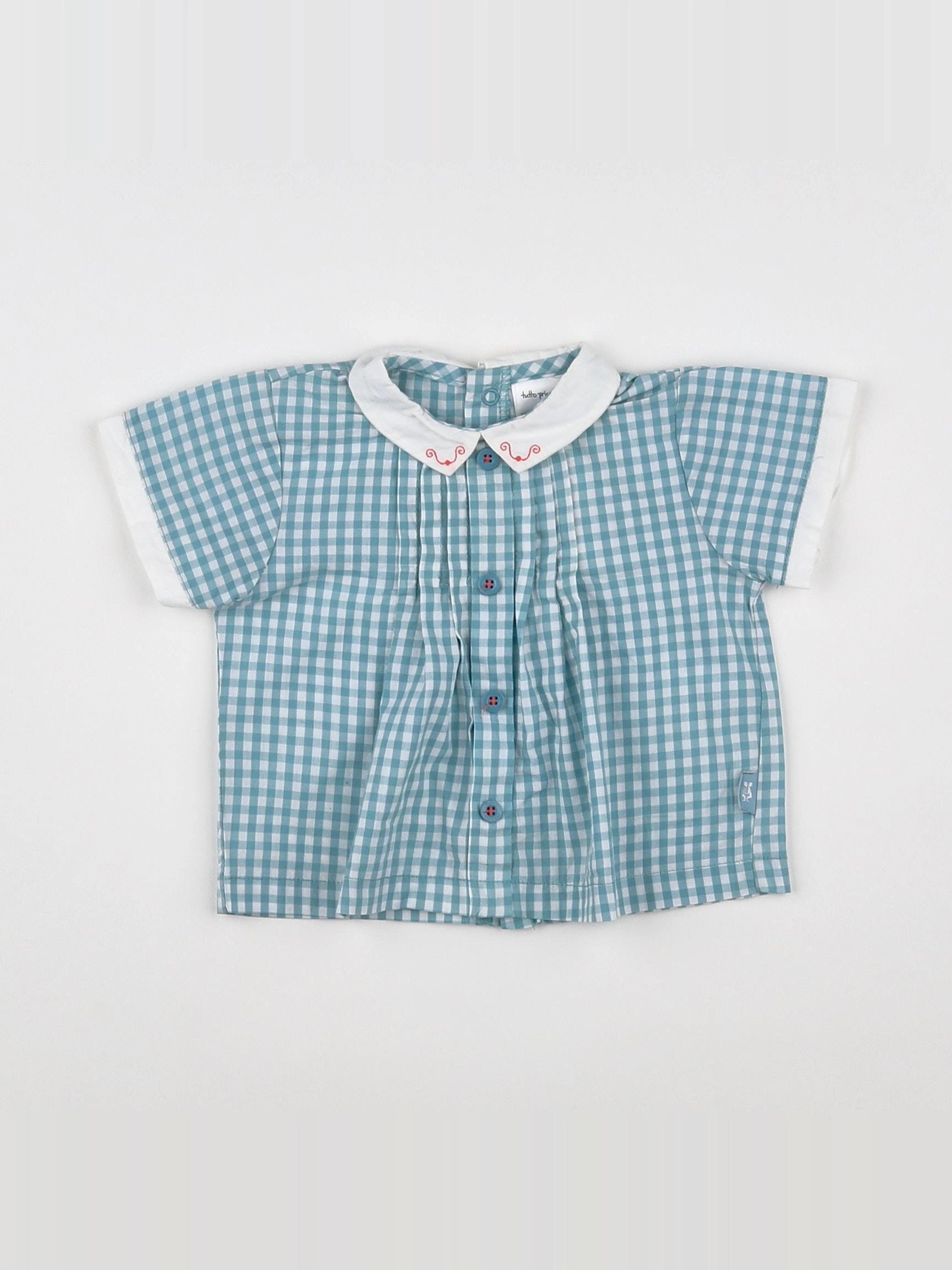 Tutto Piccolo - blouse bleu - 3 mois
