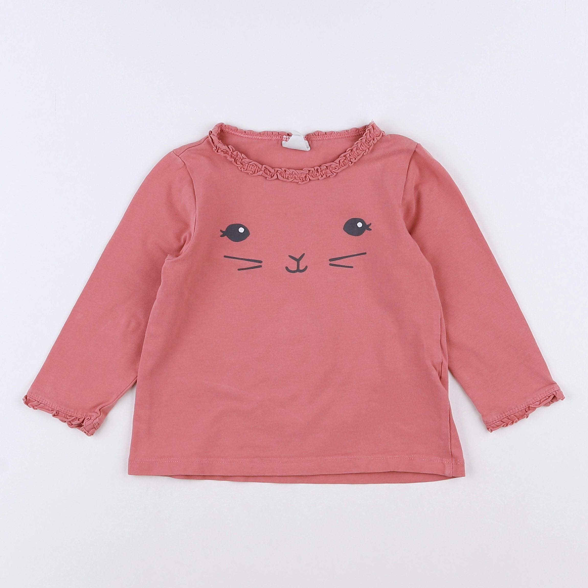 H&M - tee-shirt rose - 12 mois