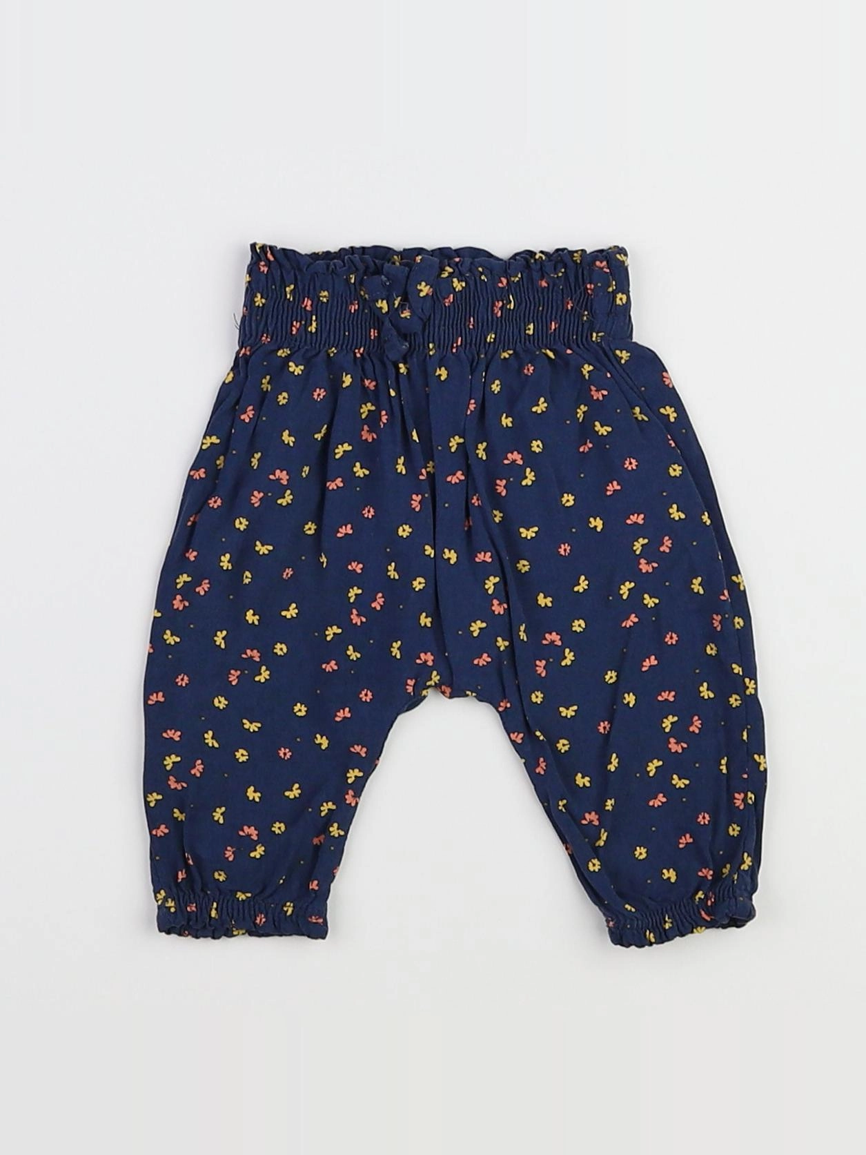 Vertbaudet - pantalon bleu - 3 mois