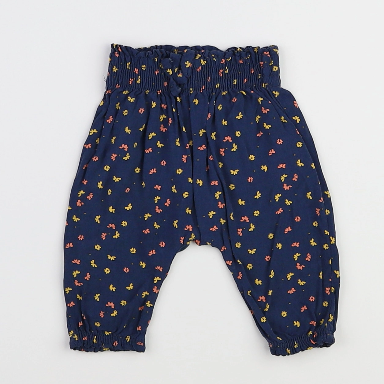 Vertbaudet - pantalon bleu - 3 mois