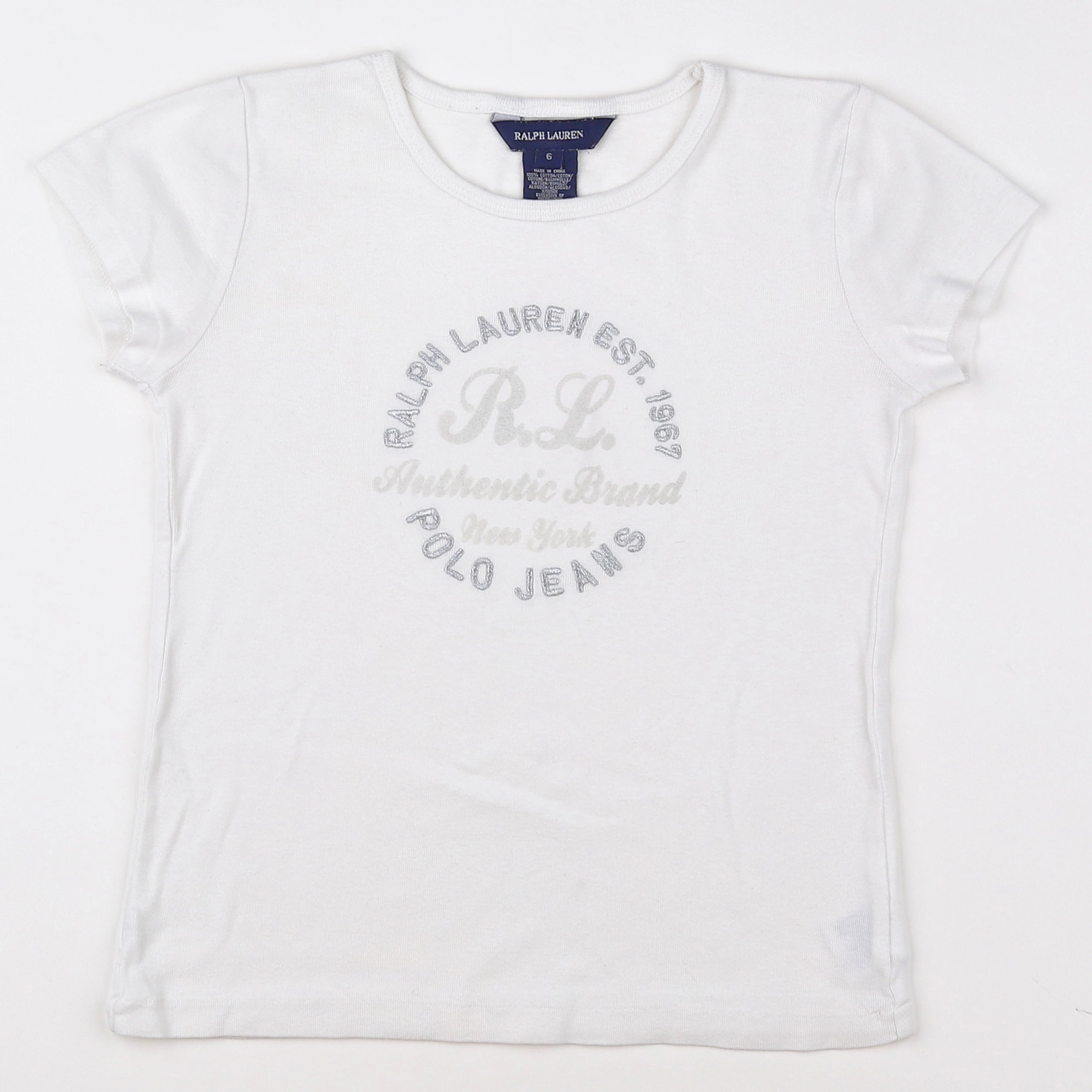 Ralph Lauren - tee-shirt blanc - 6 ans