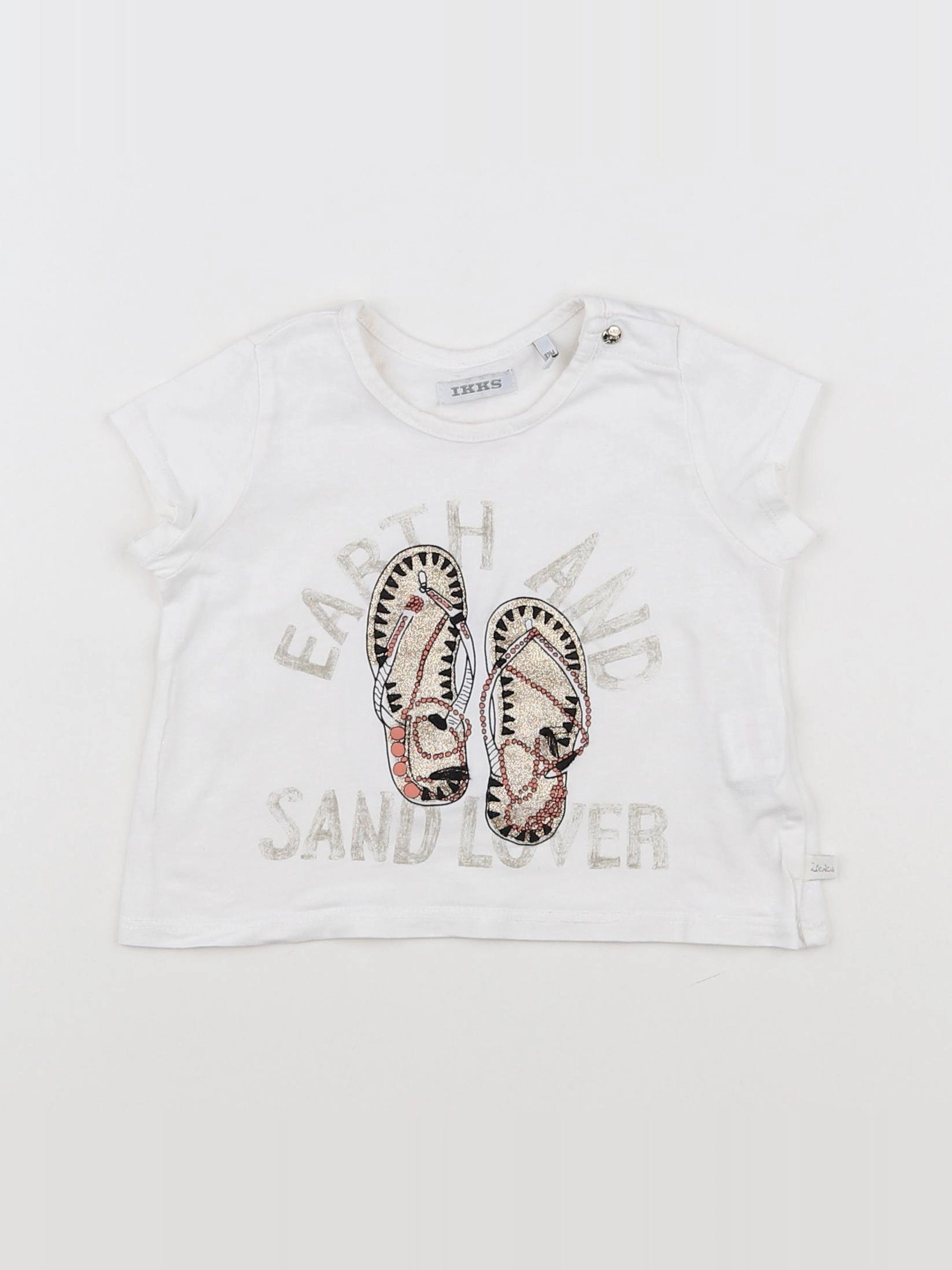 IKKS - tee-shirt blanc - 12 mois