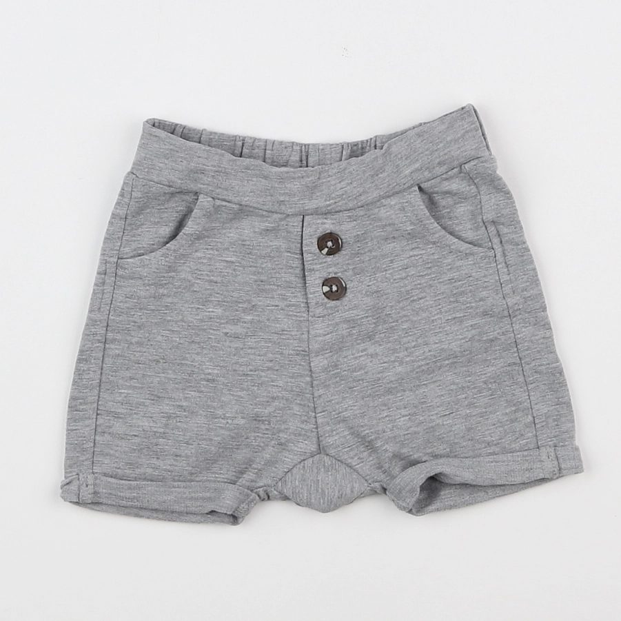 Tape à l'oeil - short gris - 6 mois