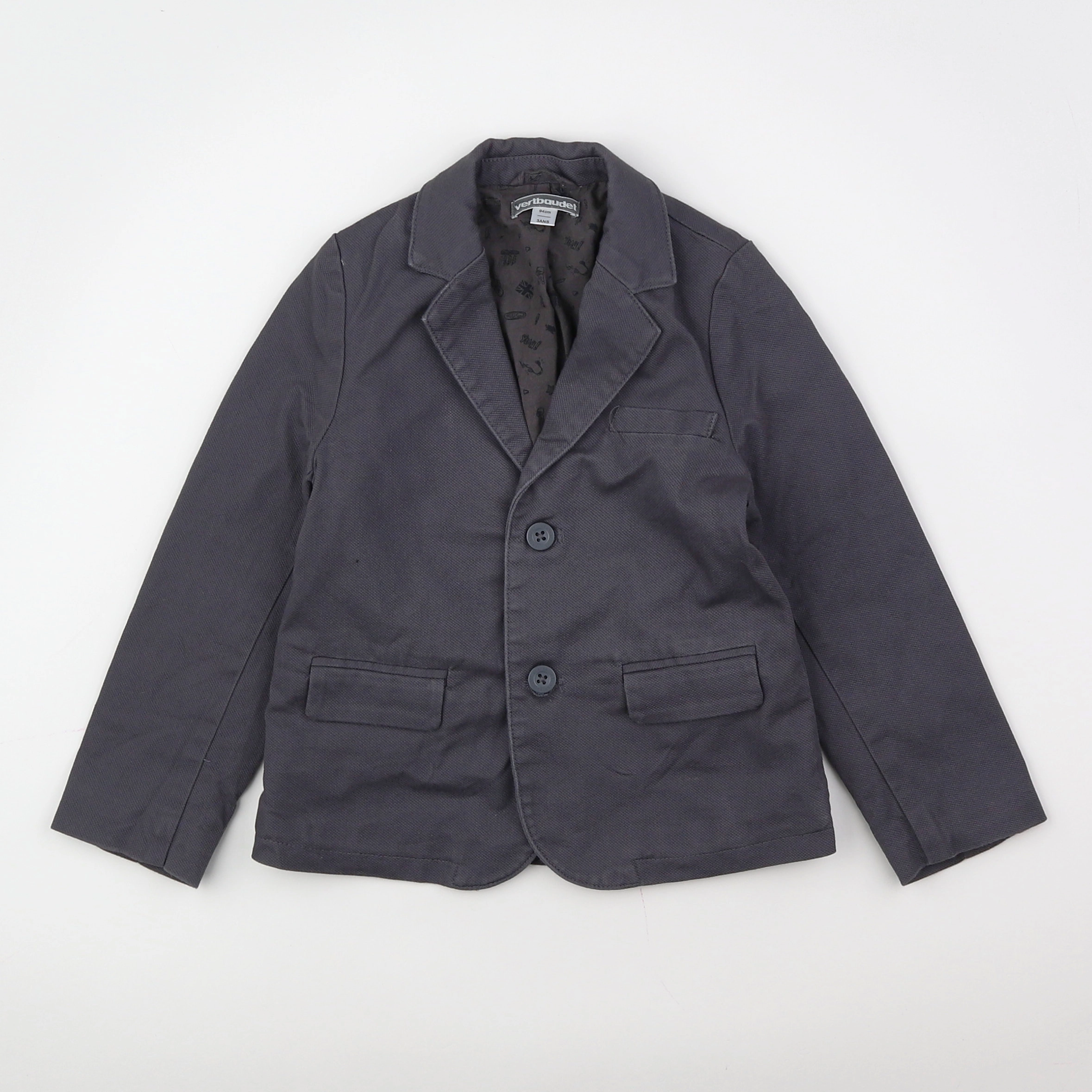 Vertbaudet - veste gris - 3 ans