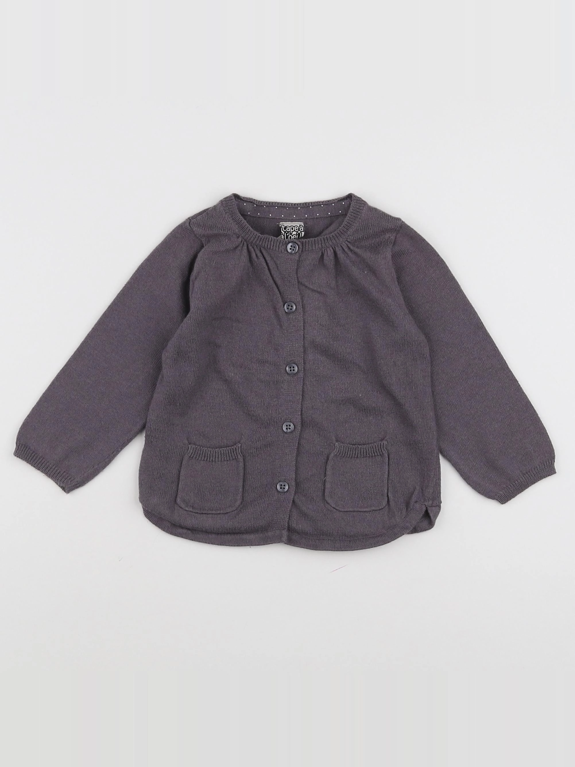 Tape à l'oeil - gilet marron - 12 mois