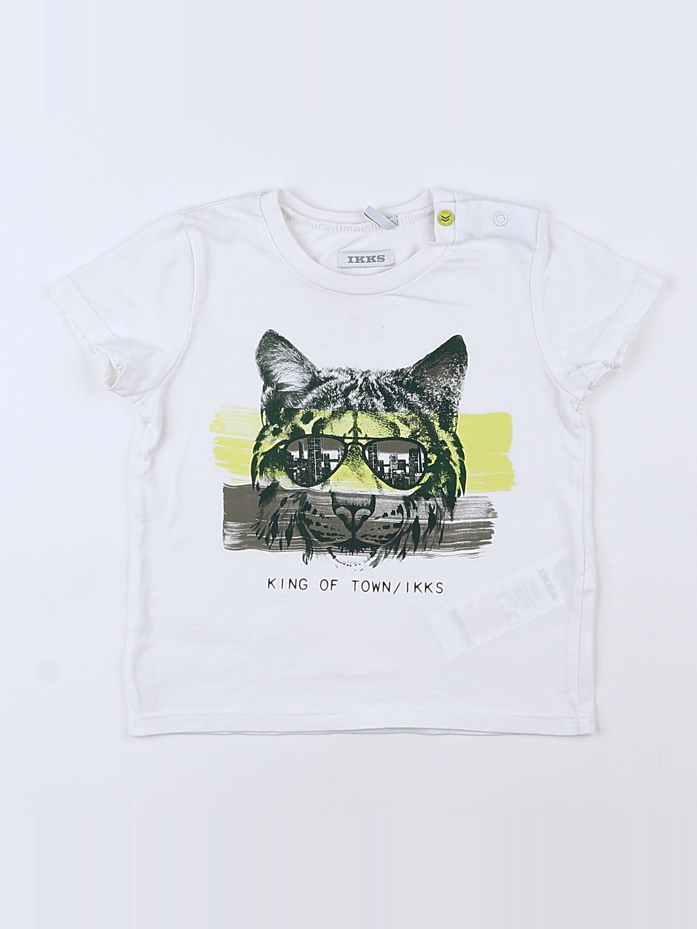 IKKS - tee-shirt blanc - 12 mois