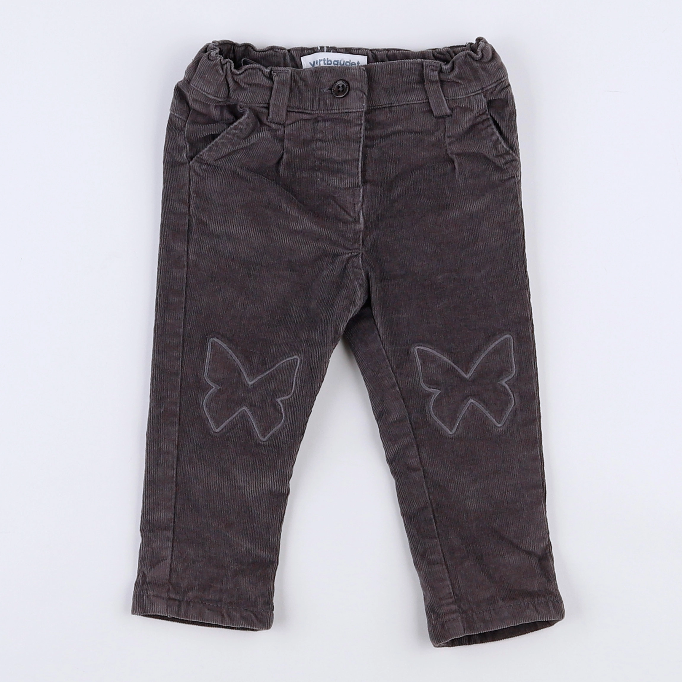Vertbaudet - pantalon doublé marron - 3 mois