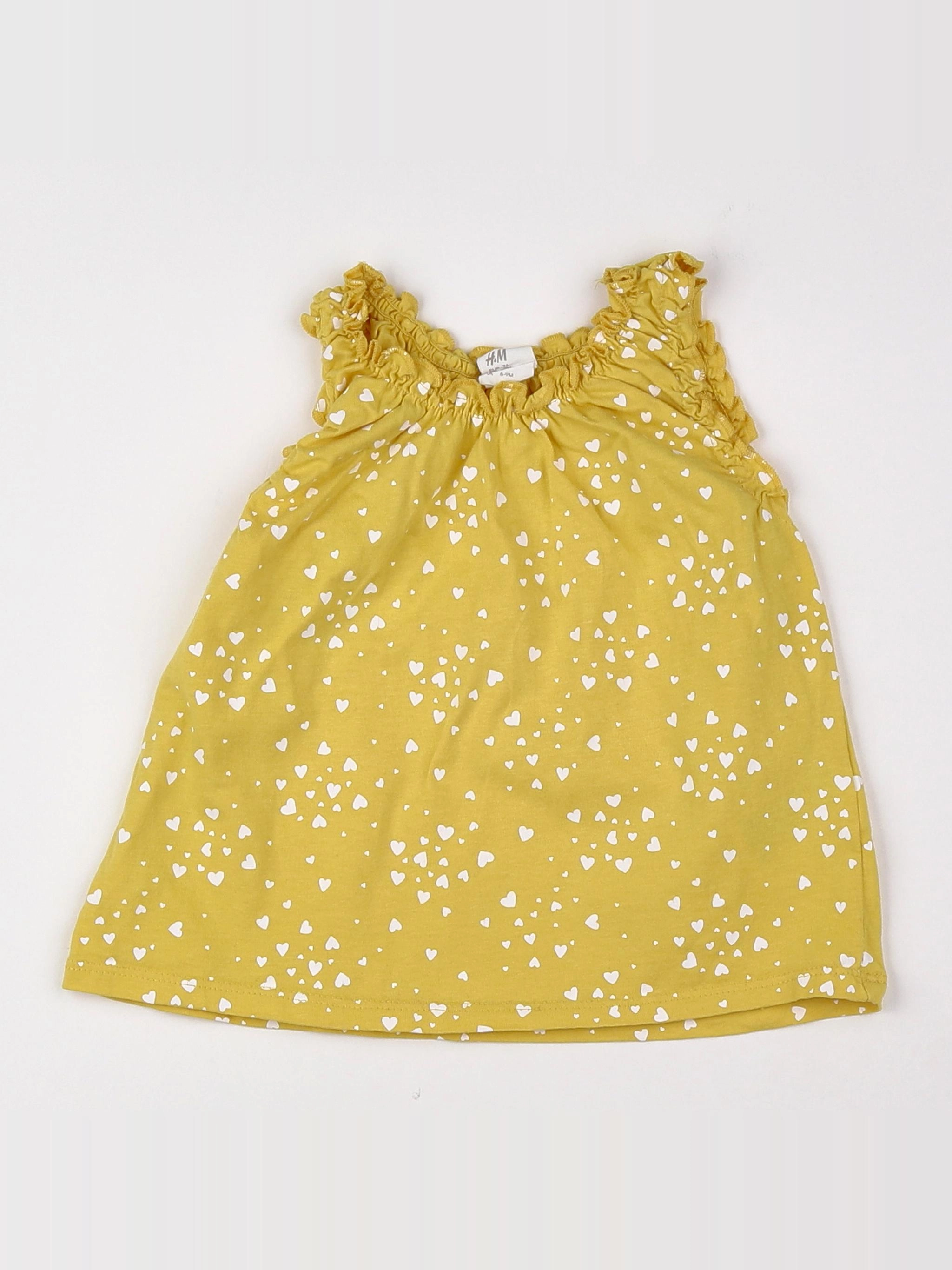H&M - blouse jaune - 9 mois