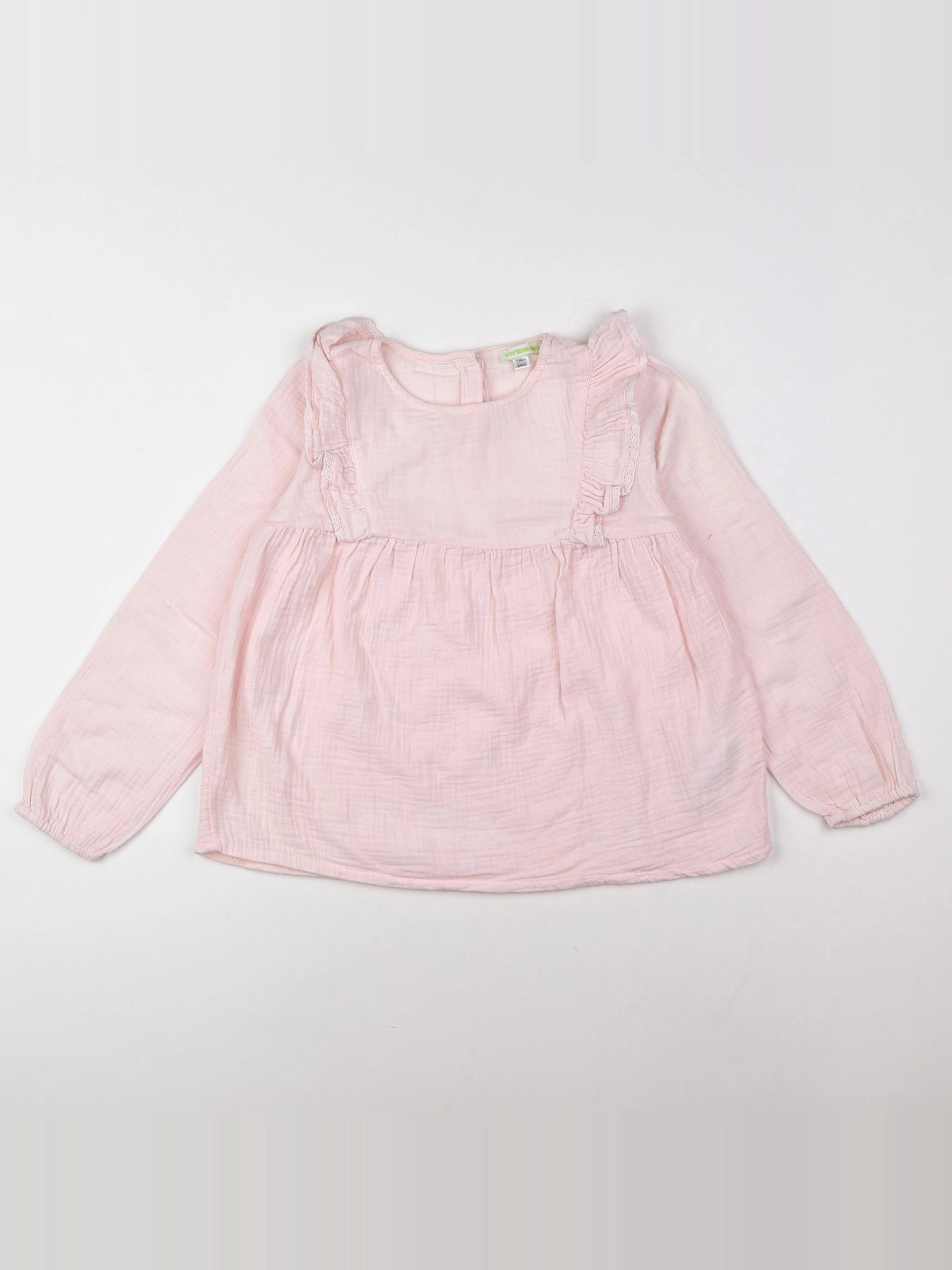 Vertbaudet - blouse rose - 9 ans