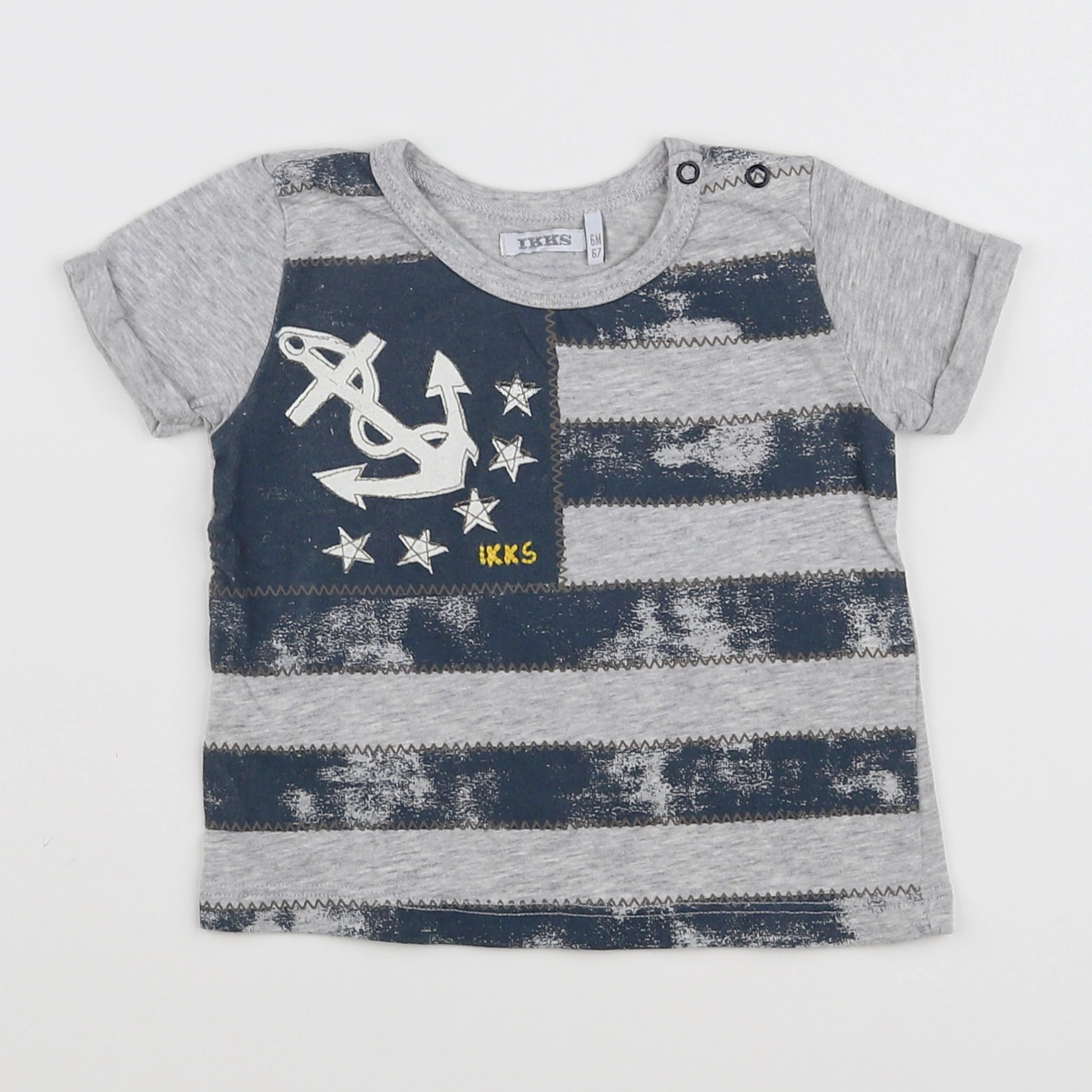 IKKS - tee-shirt gris, multicolore - 6 mois