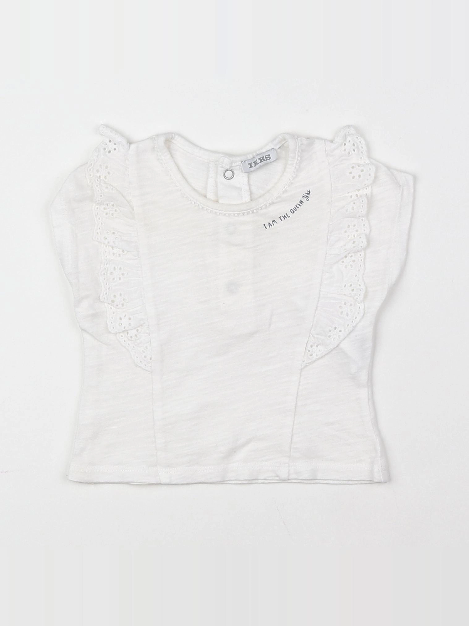IKKS - tee-shirt blanc - 12 mois