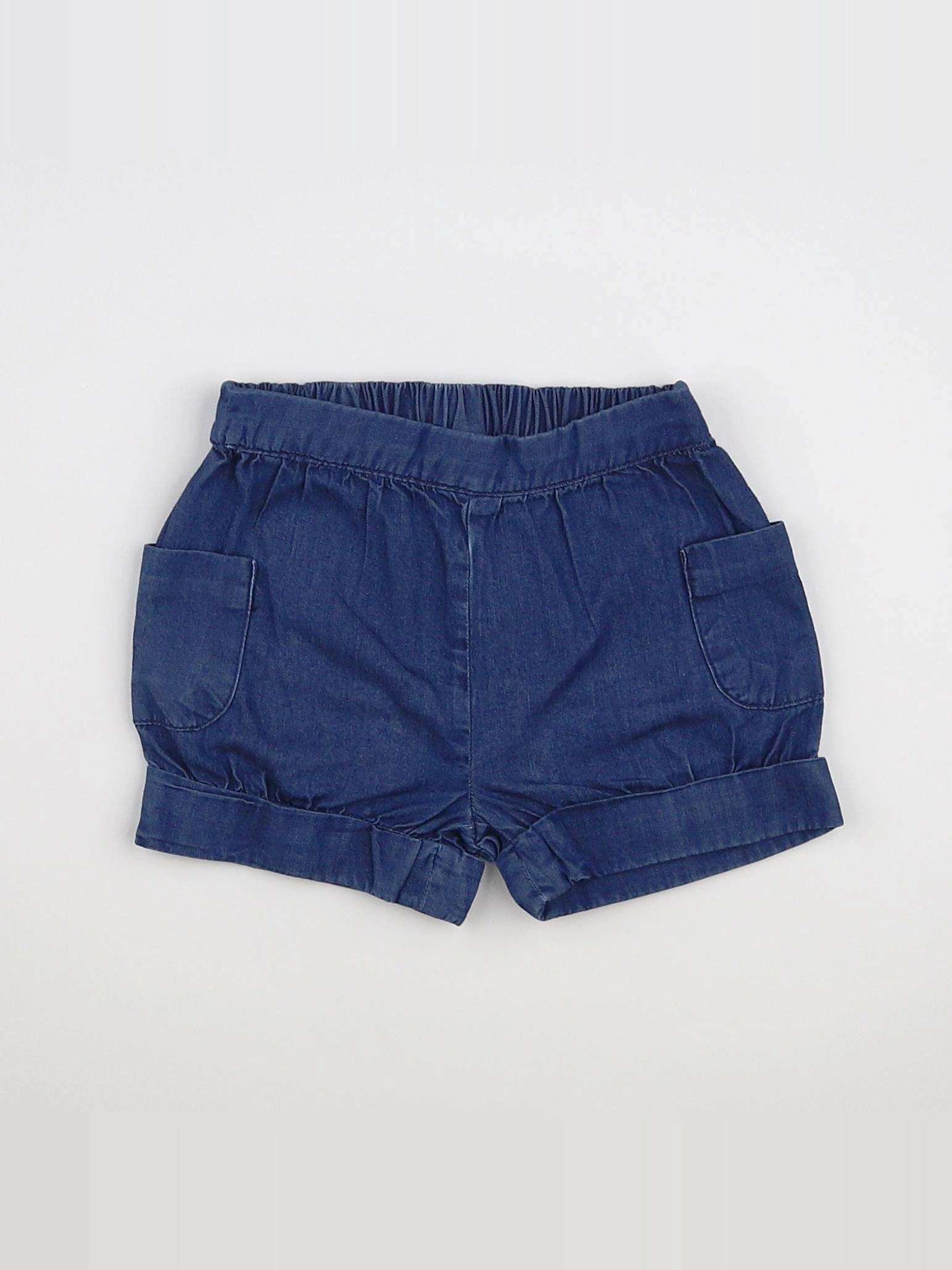 Jacadi - short bleu - 12 mois